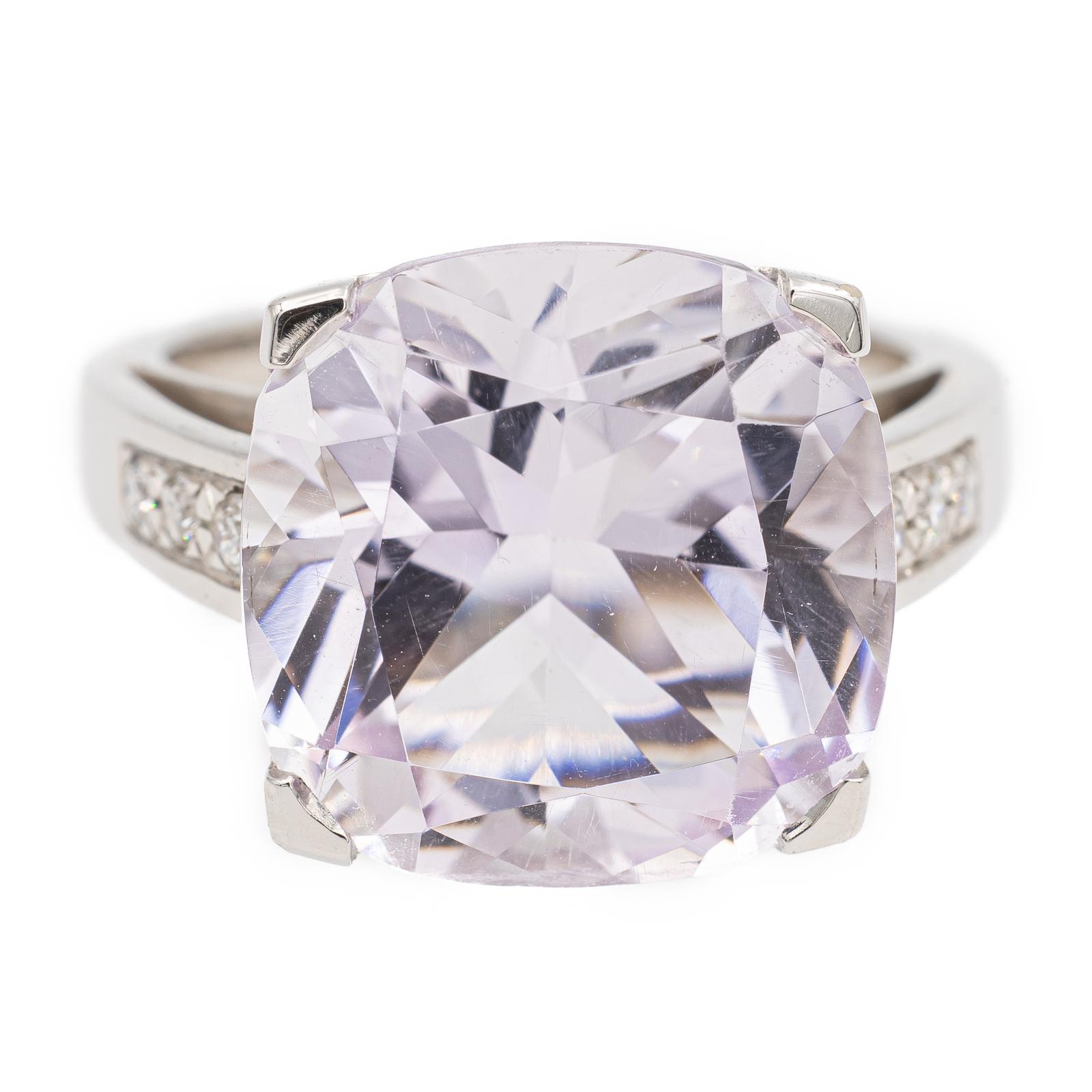 Mauboussin Bague Gueule d'Amour Or Blanc Améthyste