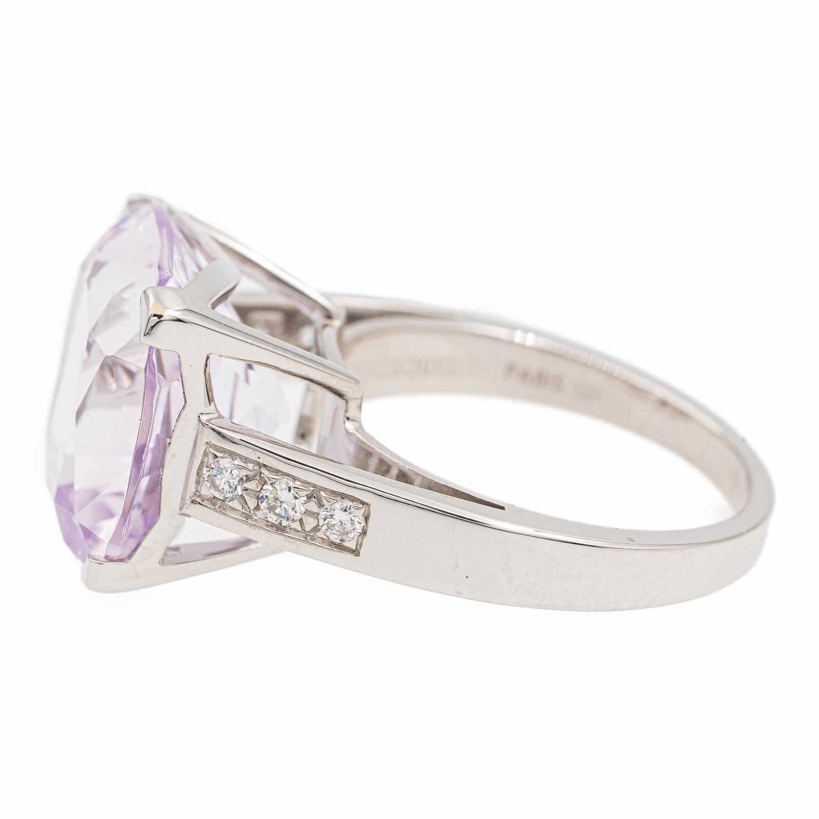 Mauboussin Gueule d'Amour Ring White Gold Amethyst
