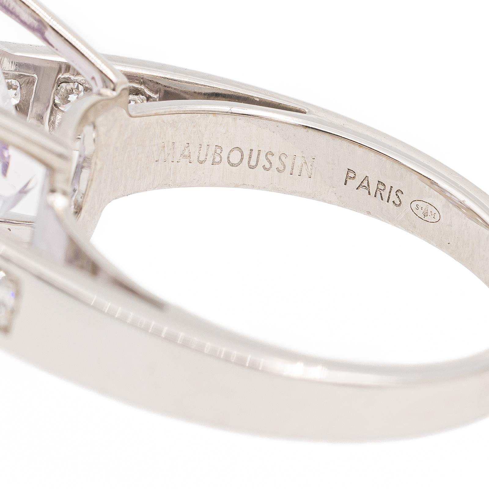 Mauboussin Gueule d'Amour Ring White Gold Amethyst