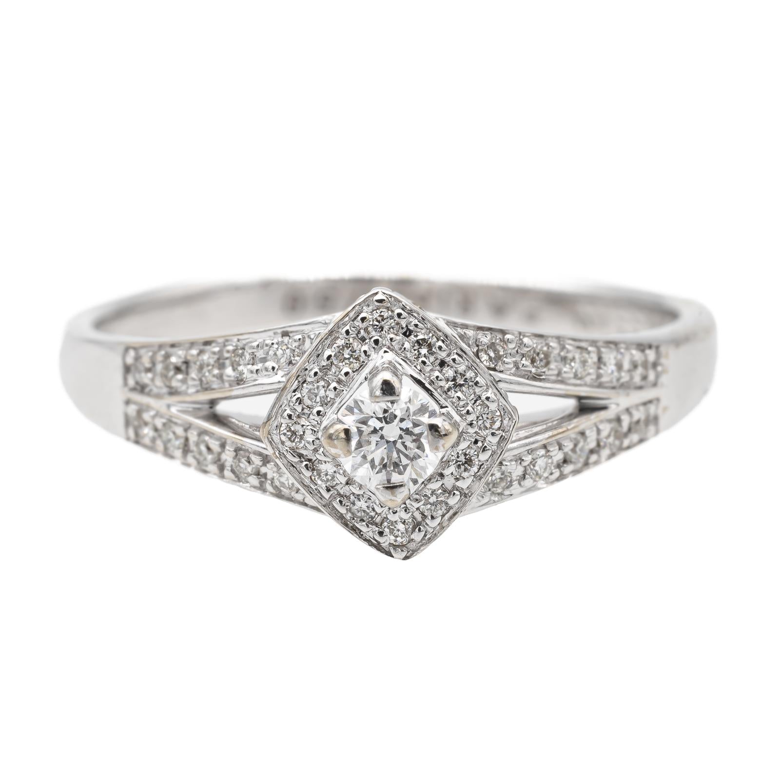 Mauboussin Bague Solitaire Love My love Or blanc Diamant