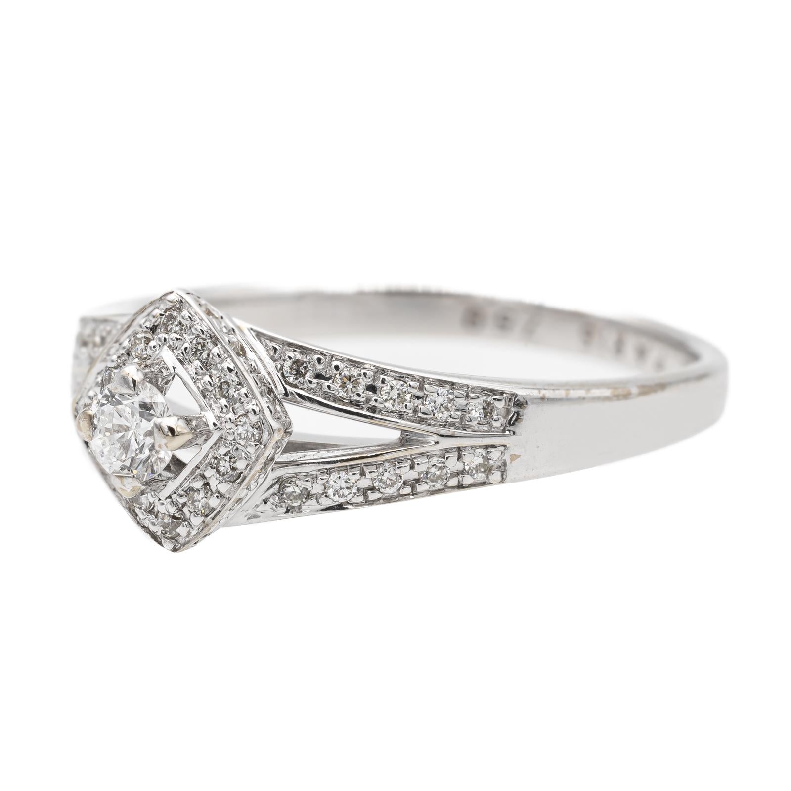 Mauboussin Love My Love Solitaire Ring No. 1 White Gold Diamond