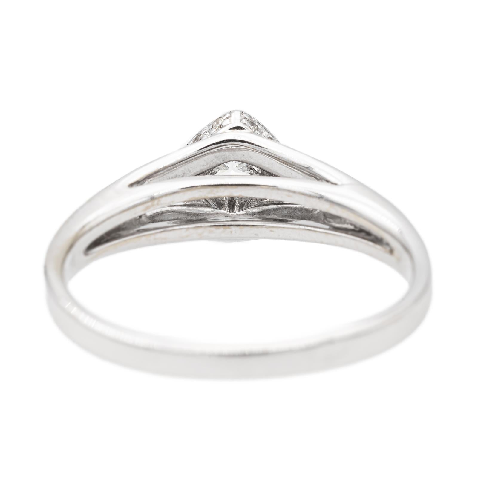 Mauboussin Love My Love Solitaire Ring No. 1 White Gold Diamond