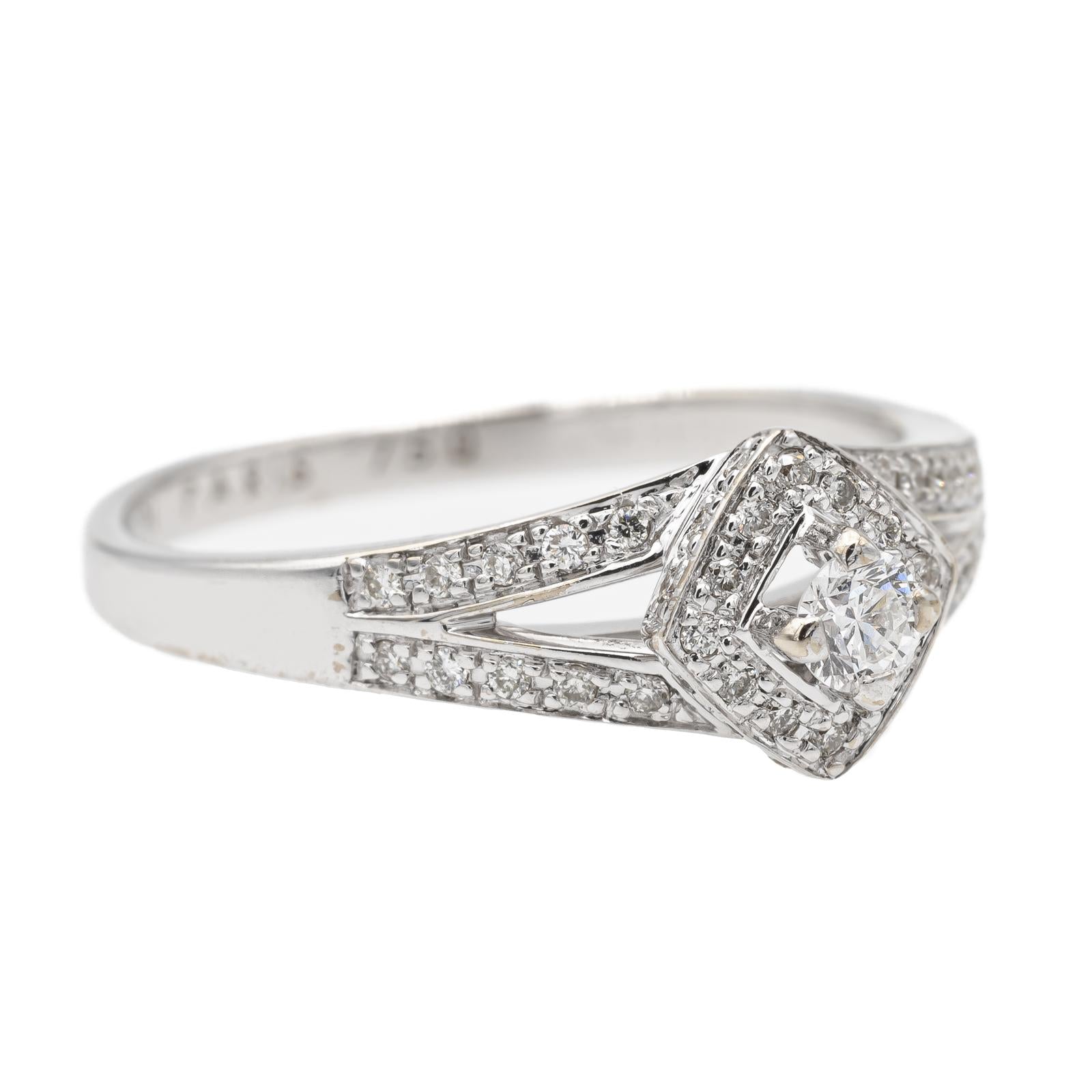 Mauboussin Love My Love Solitaire Ring No. 1 White Gold Diamond