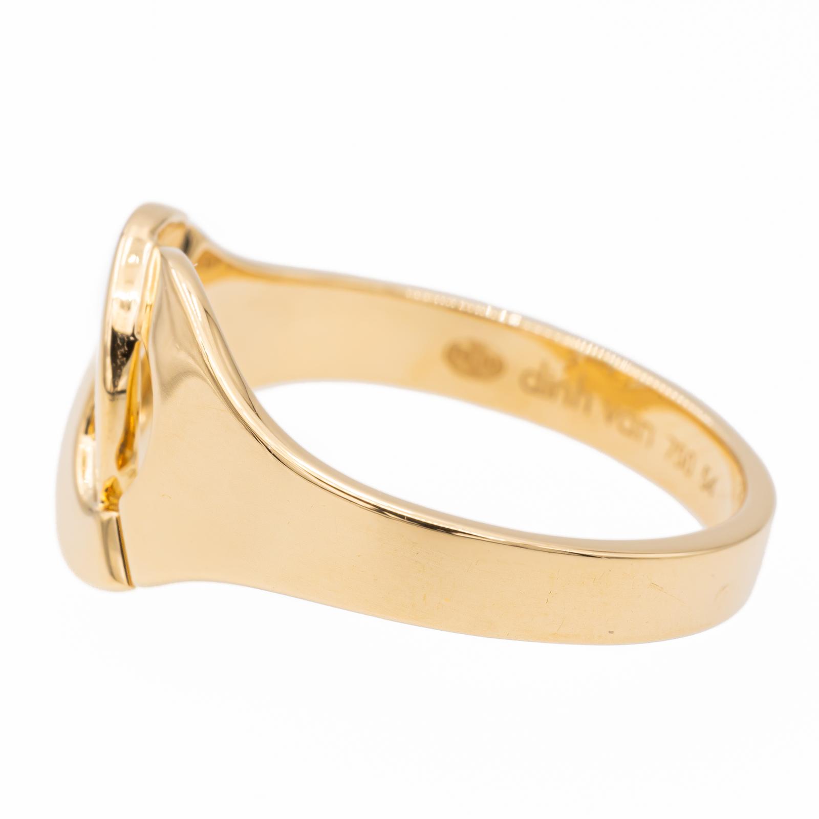 Dinh Van Handcuffs Ring Yellow Gold