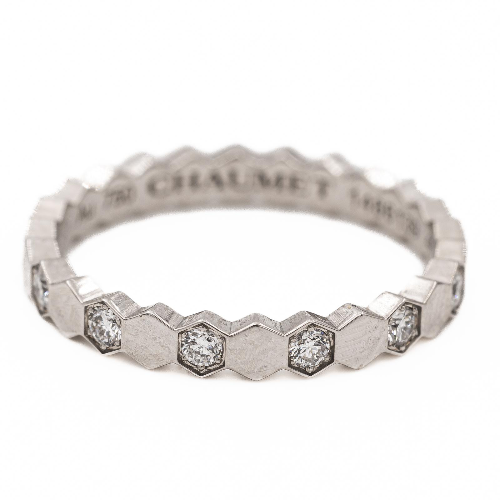 Chaumet Bague Alliance Bee my Love Or blanc Diamant