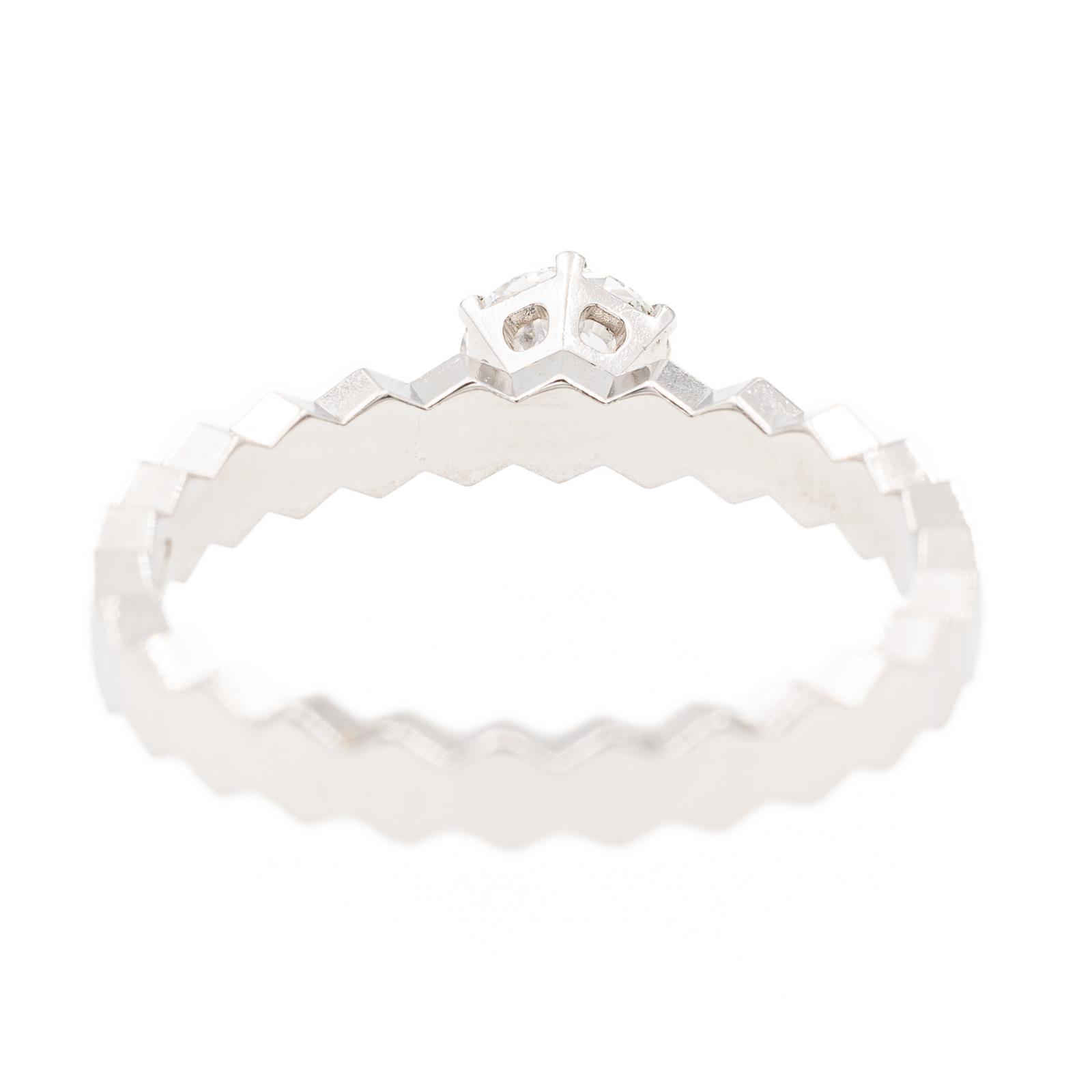 Chaumet Bee my Love Solitaire Ring White Gold Diamond