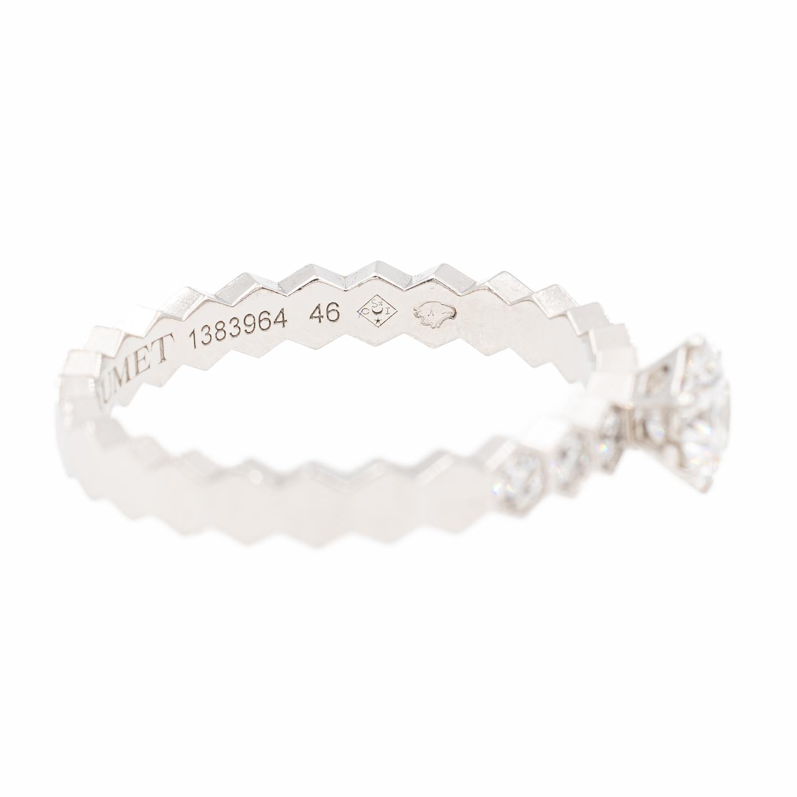 Chaumet Bee my Love Solitaire Ring White Gold Diamond