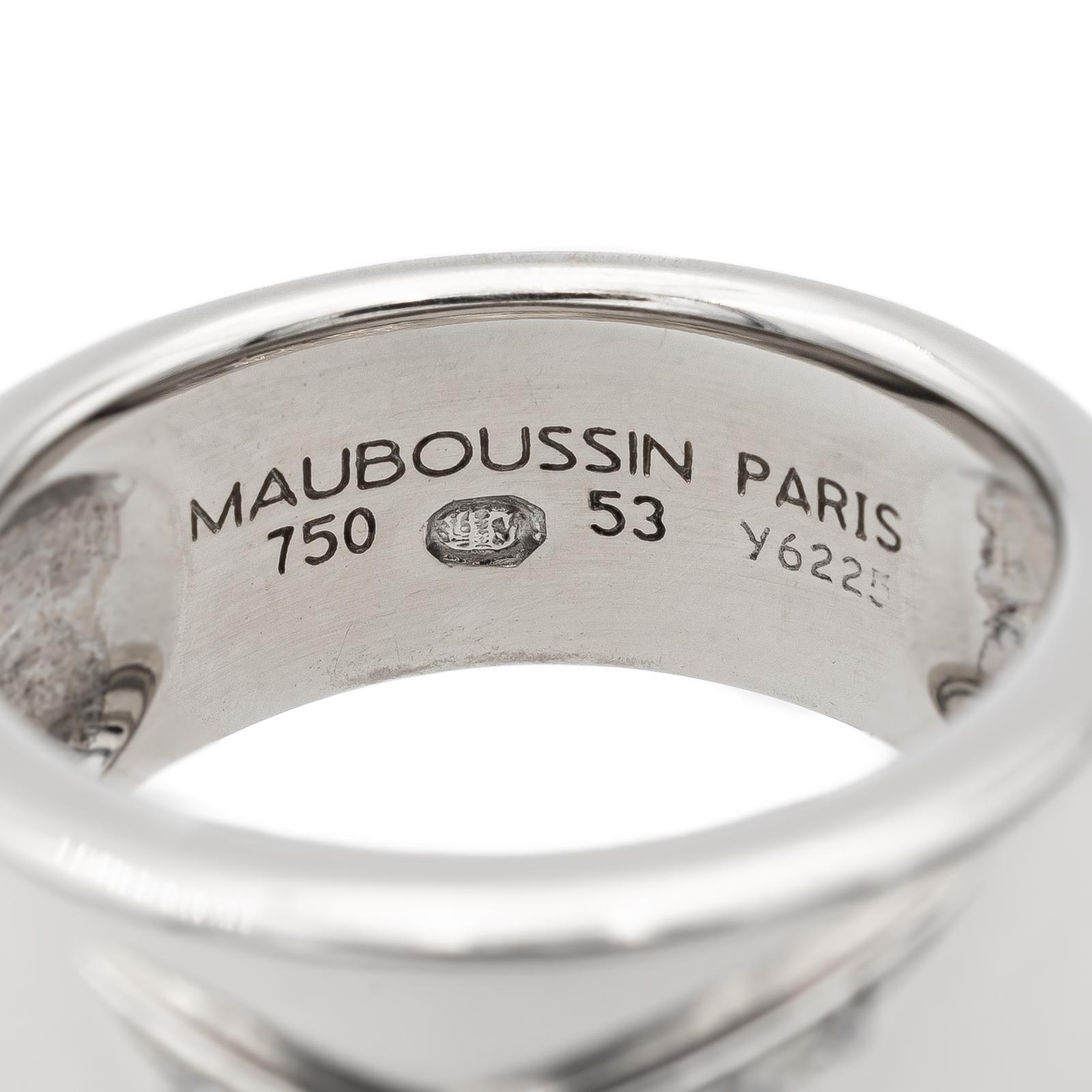 Mauboussin Star Ring White Gold Diamond