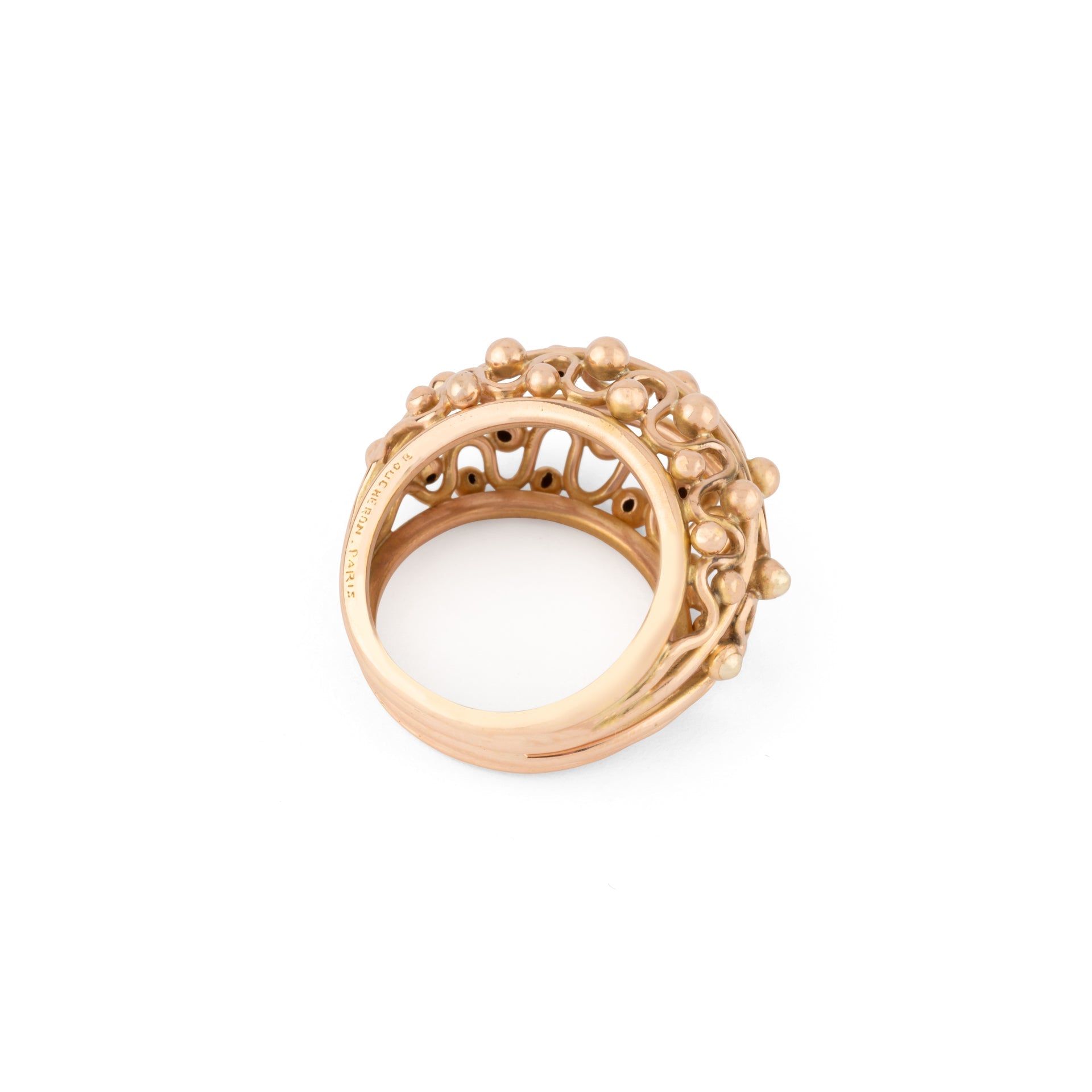 Boucheron, Vintage Ball Ring in 18K Rose Gold