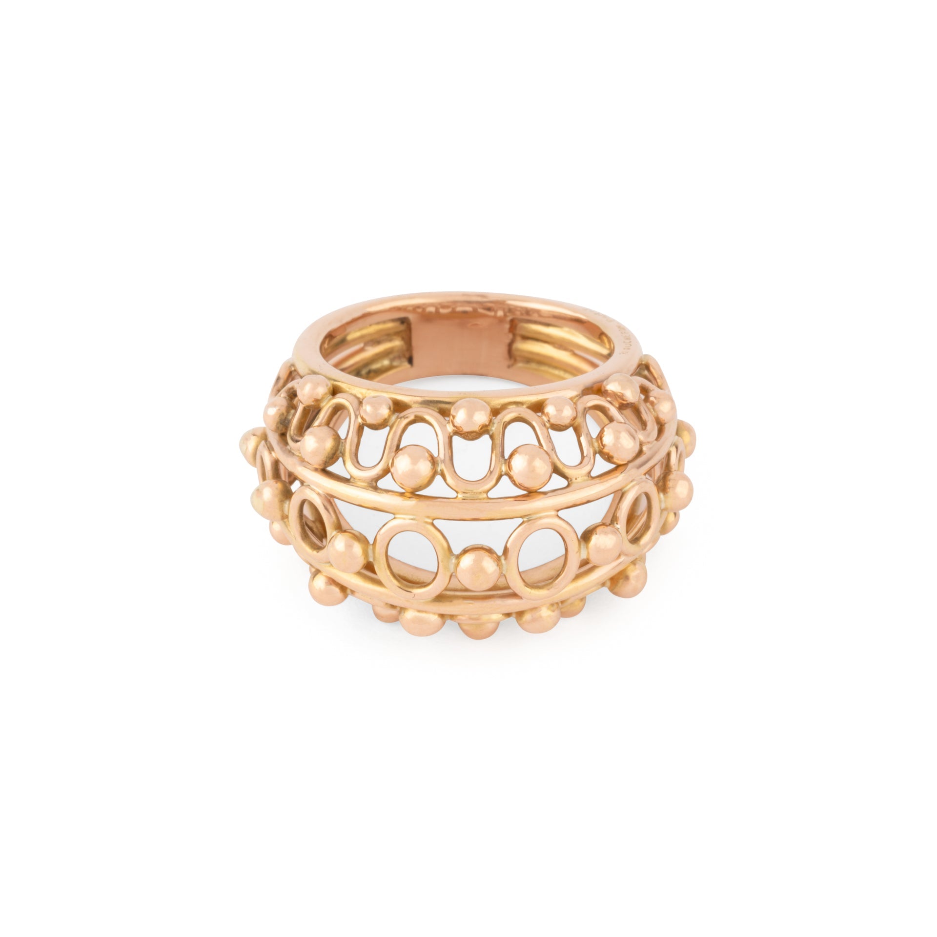 Boucheron, Vintage Ball Ring in 18K Rose Gold