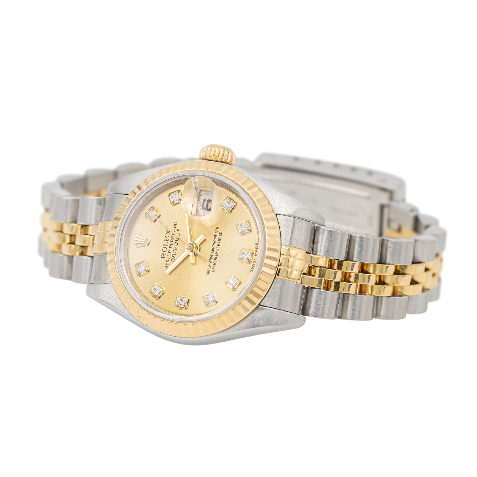 Rolex Datejust Watch Steel, Yellow Gold Diamond
