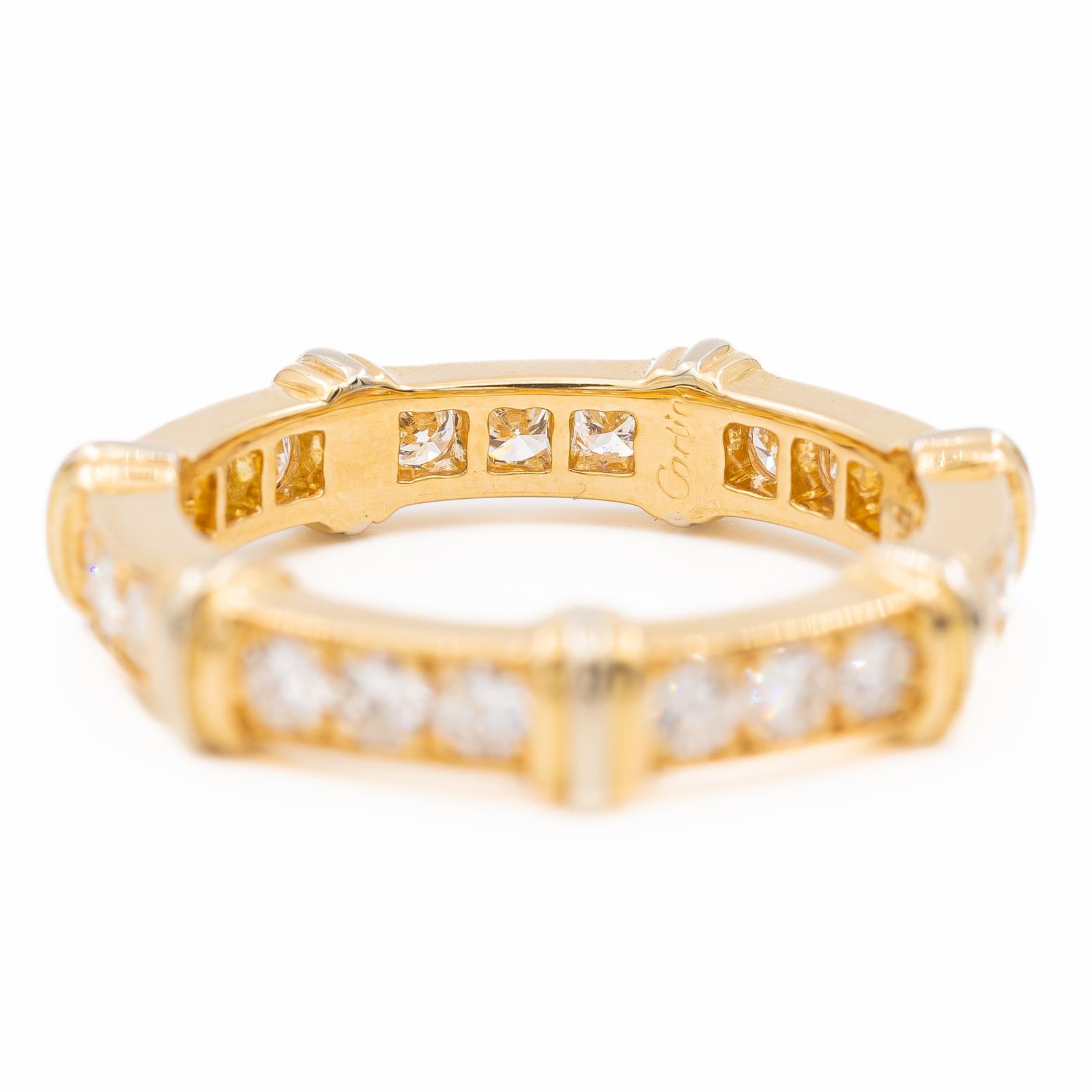 Cartier Eternity Wedding Ring Yellow Gold, White Gold Diamond
