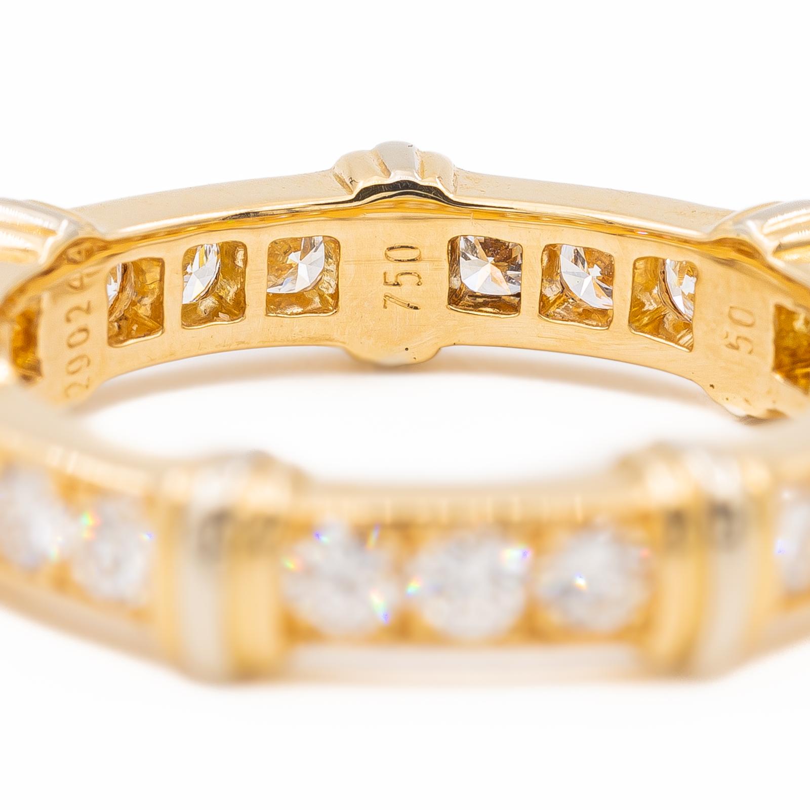 Cartier Eternity Wedding Ring Yellow Gold, White Gold Diamond