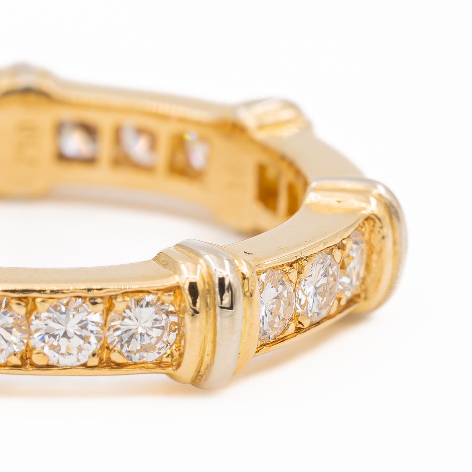 Cartier Eternity Wedding Ring Yellow Gold, White Gold Diamond
