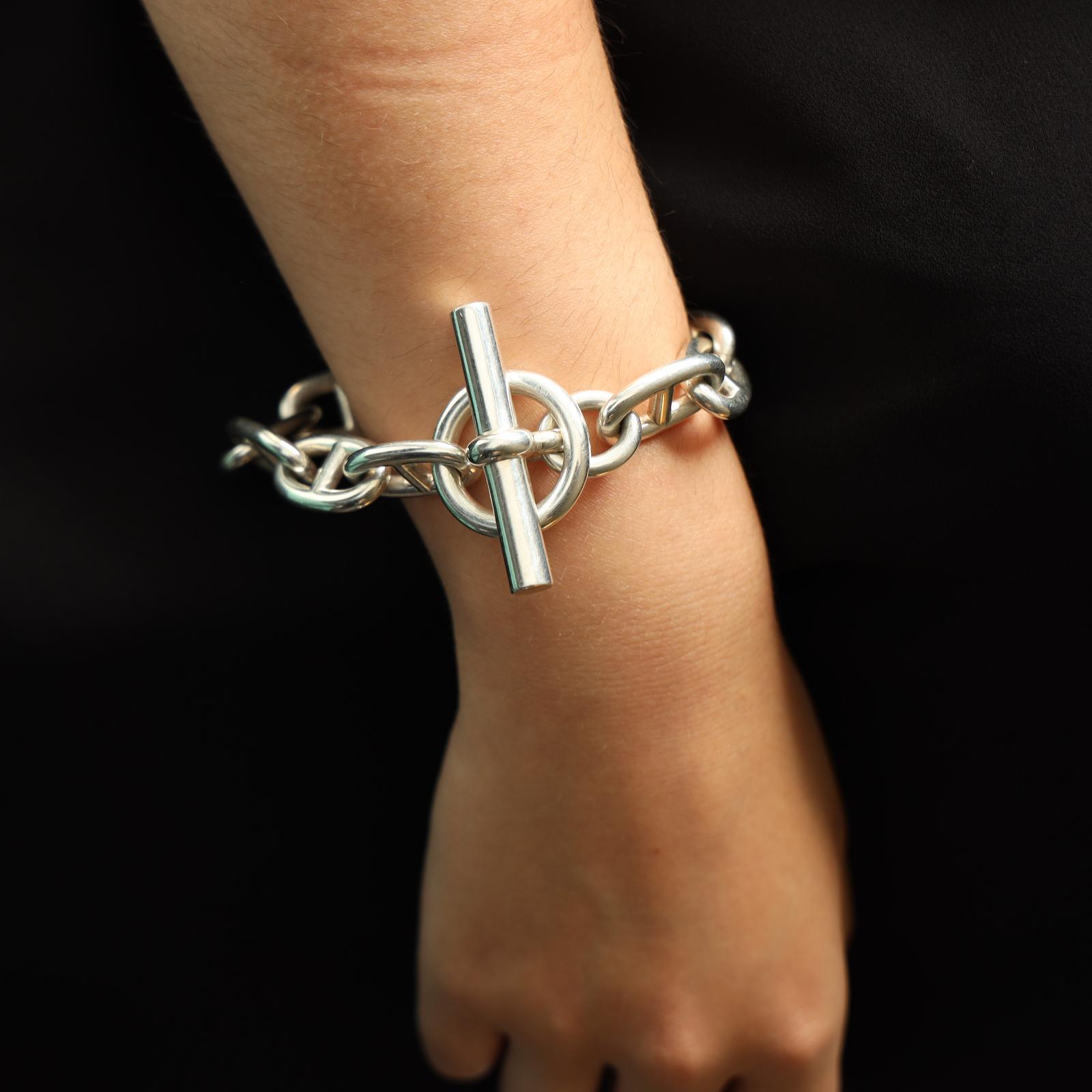 Hermès Bracelet Chaîne d'ancre Argent