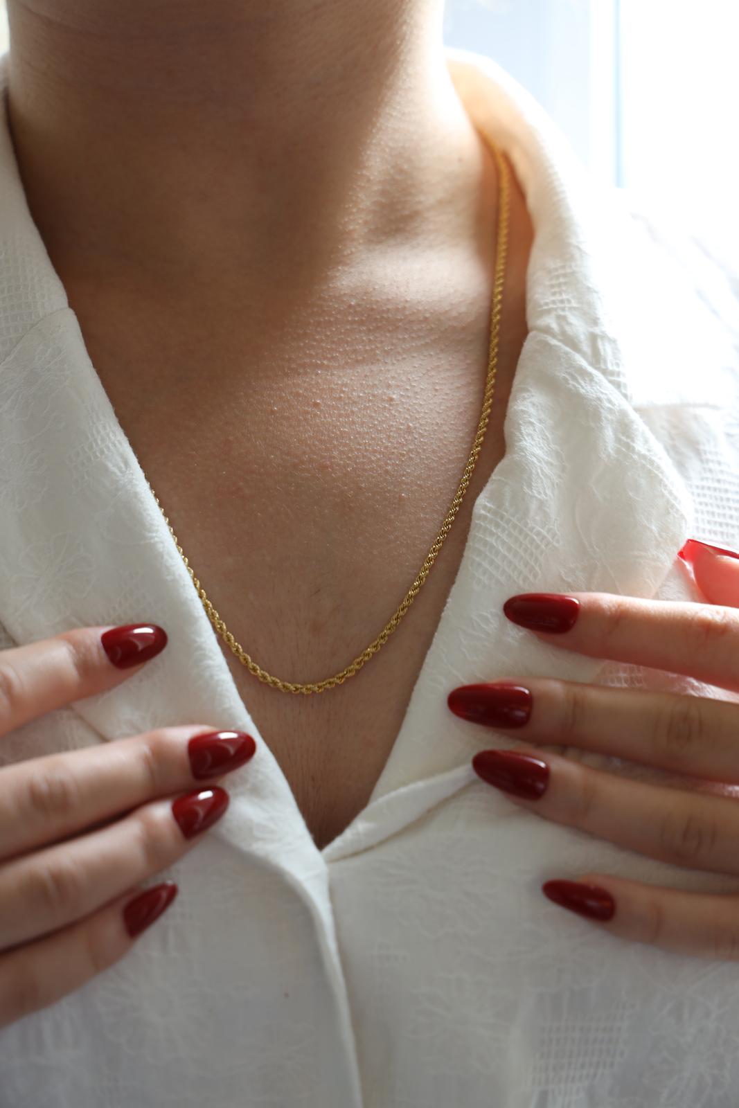 Chopard Collier Maille torsadée  Or jaune