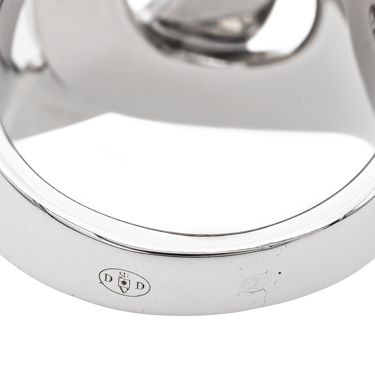 Dinh Van Handcuffs Ring White Gold