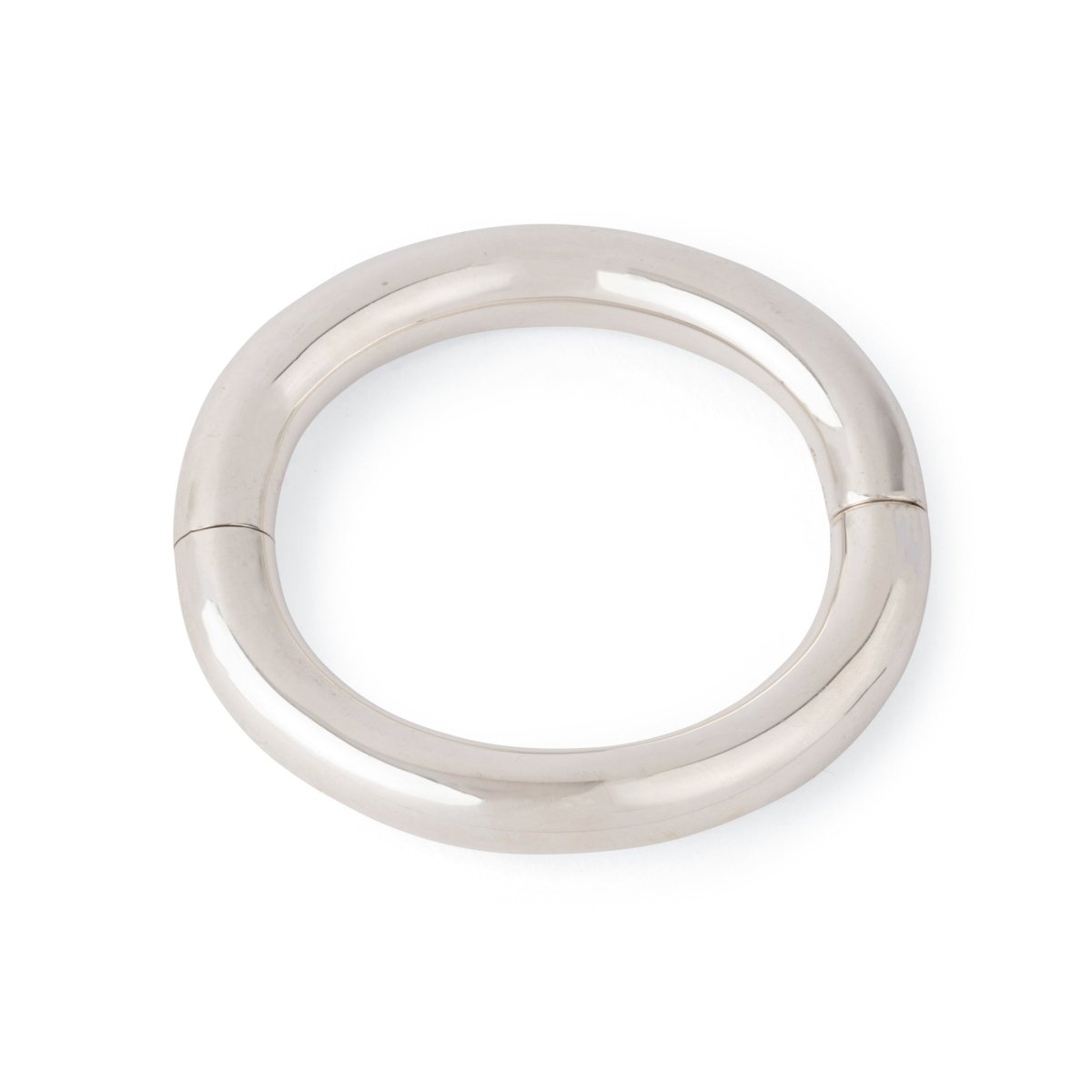 Bracelet jonc en argent de la maison Hermès,modèle Lima - Maison Eloe