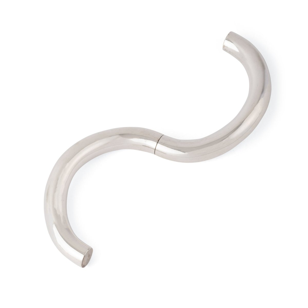 Bracelet jonc en argent de la maison Hermès,modèle Lima - Maison Eloe