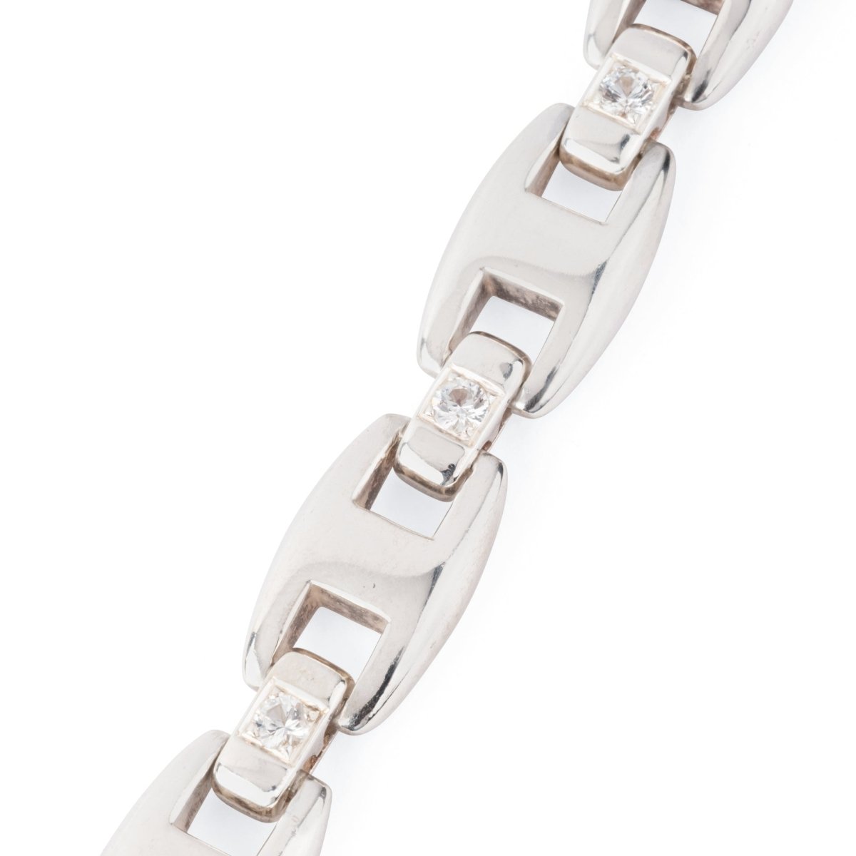 Bracelet en argent de la Maison Hermès du modèle Cassiopé - Maison Eloe