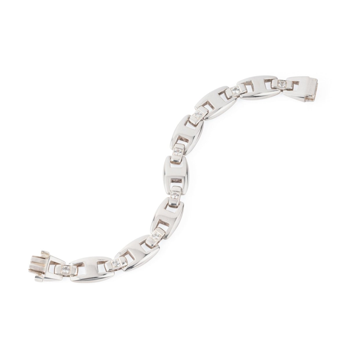 Bracelet en argent de la Maison Hermès du modèle Cassiopé - Maison Eloe