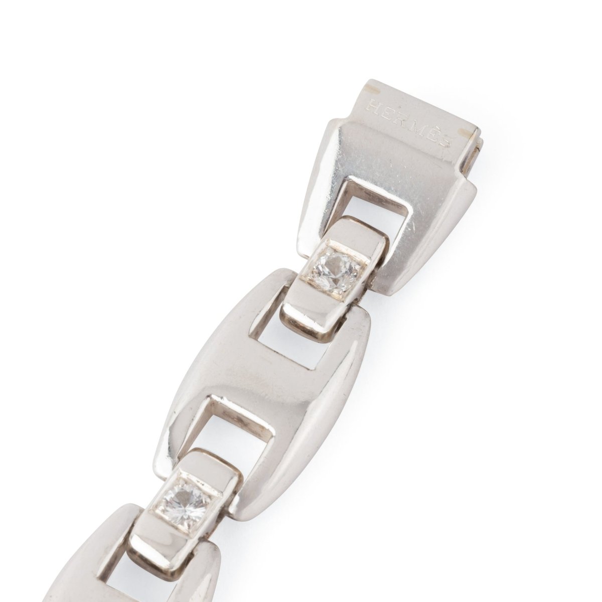Bracelet en argent de la Maison Hermès du modèle Cassiopé - Maison Eloe