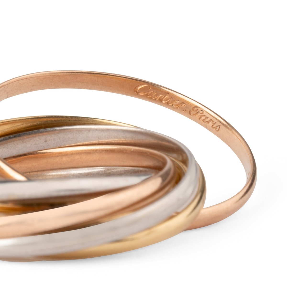 Bague Alliance Trinity 7 anneaux de la maison Cartier - Maison Eloe