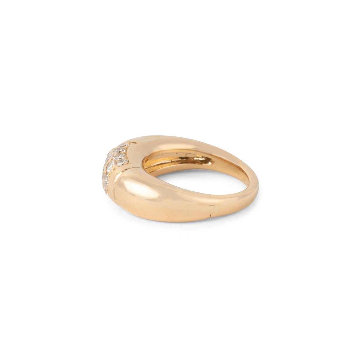 Bague Van Cleef & Arpels, collection Philippine en or jaune et diamants - Maison Eloe