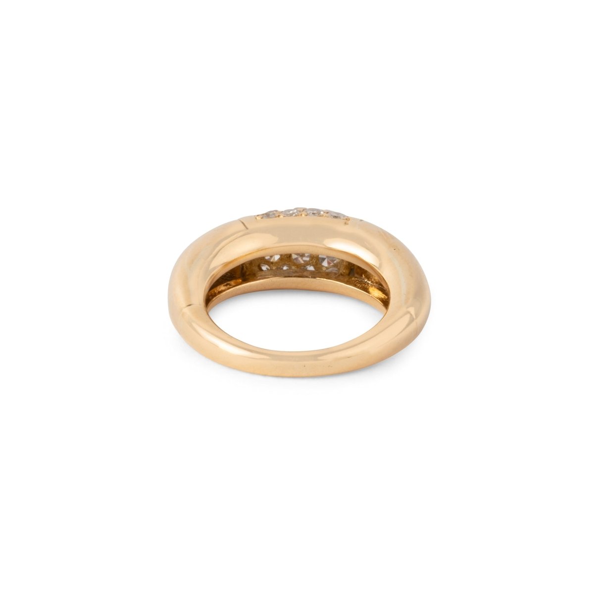 Bague Van Cleef & Arpels, collection Philippine en or jaune et diamants - Maison Eloe