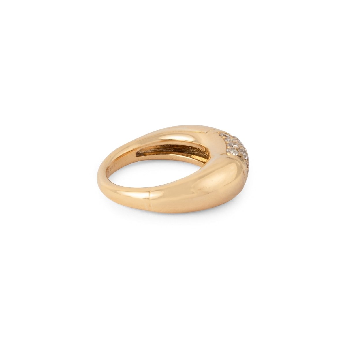 Bague Van Cleef & Arpels, collection Philippine en or jaune et diamants - Maison Eloe