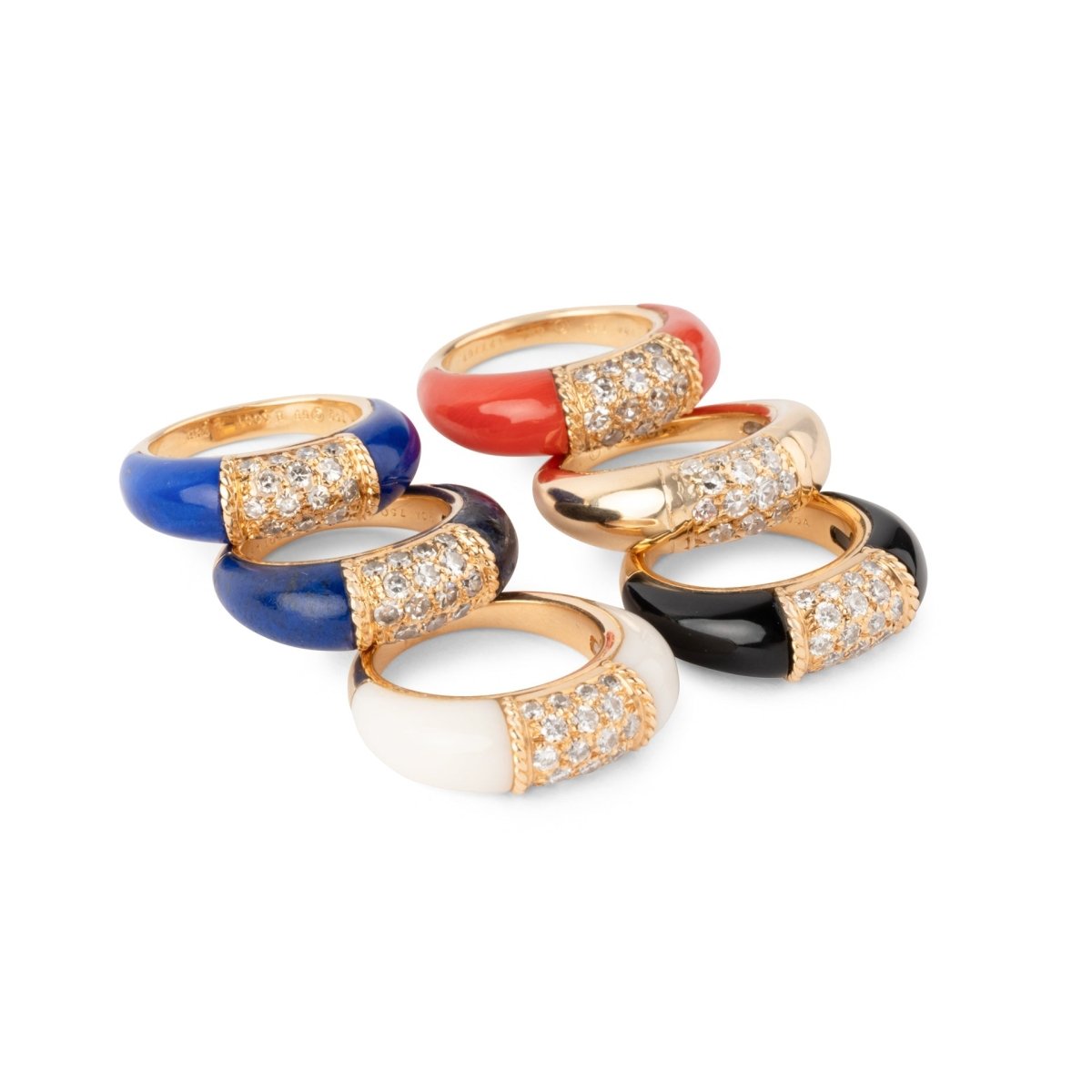 Bague Van Cleef & Arpels, collection Philippine en or jaune et diamants - Maison Eloe