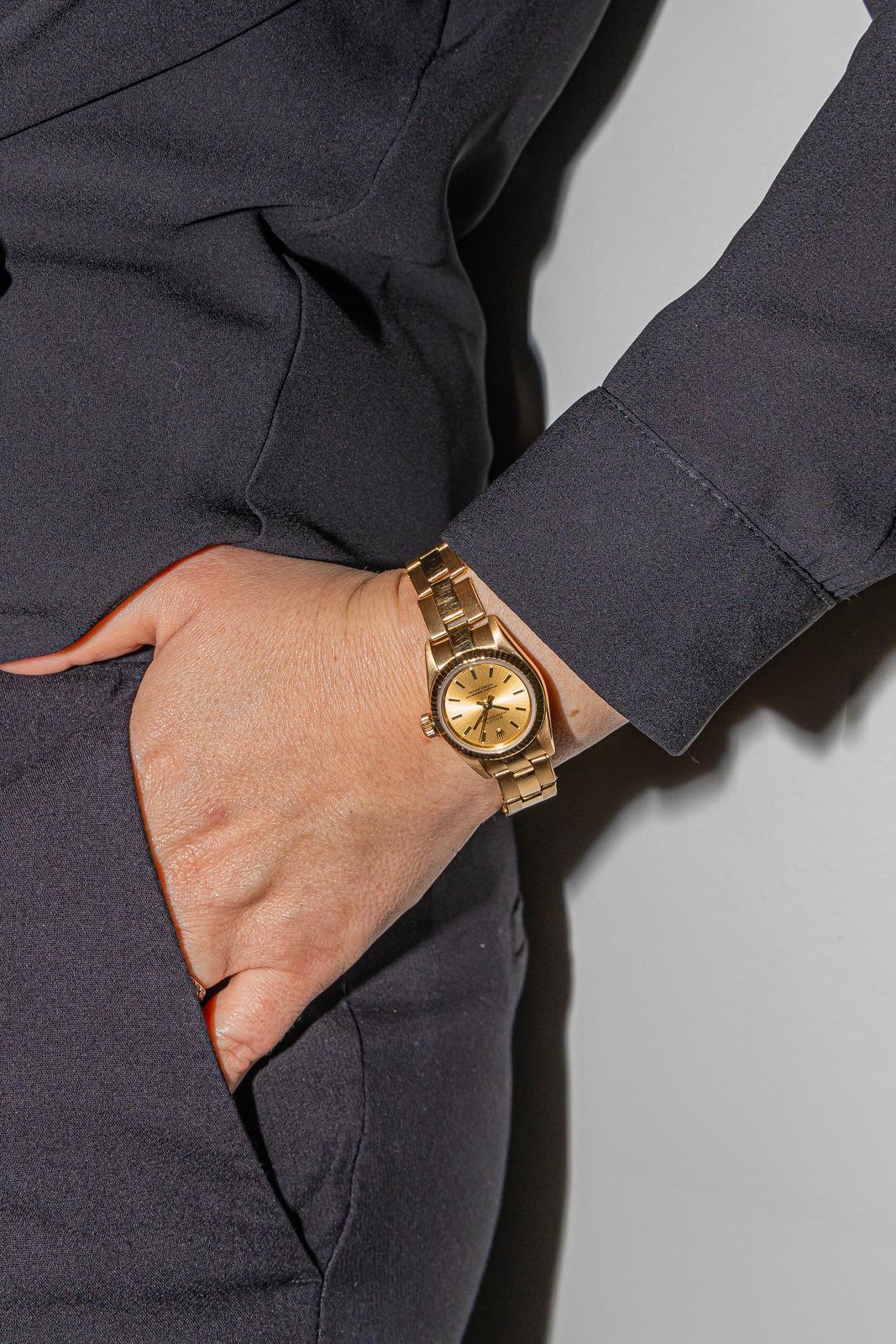 Rolex Montre Lady oyster perpetual Or jaune