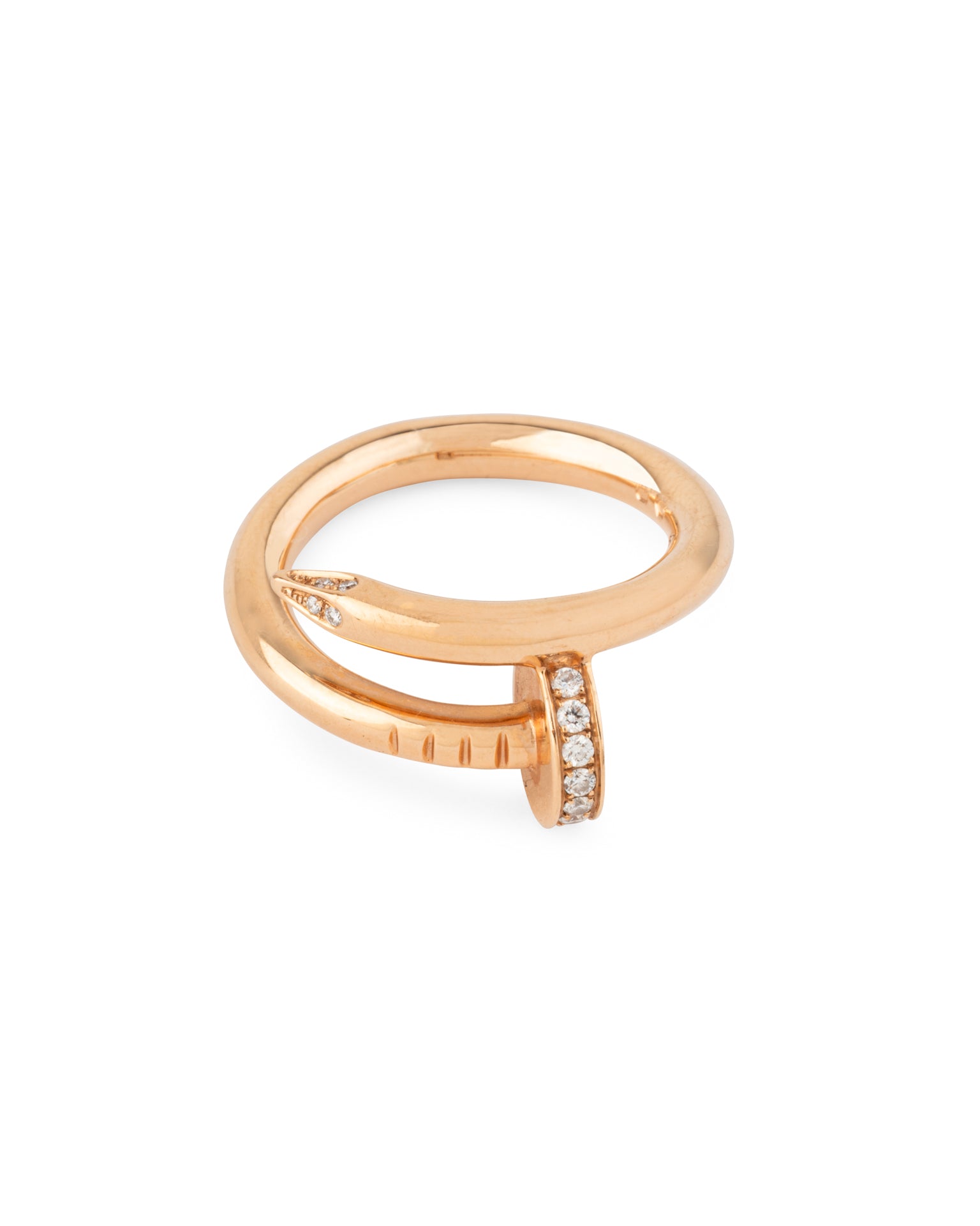 Bague Cartier "Juste un clou" or et Diamants