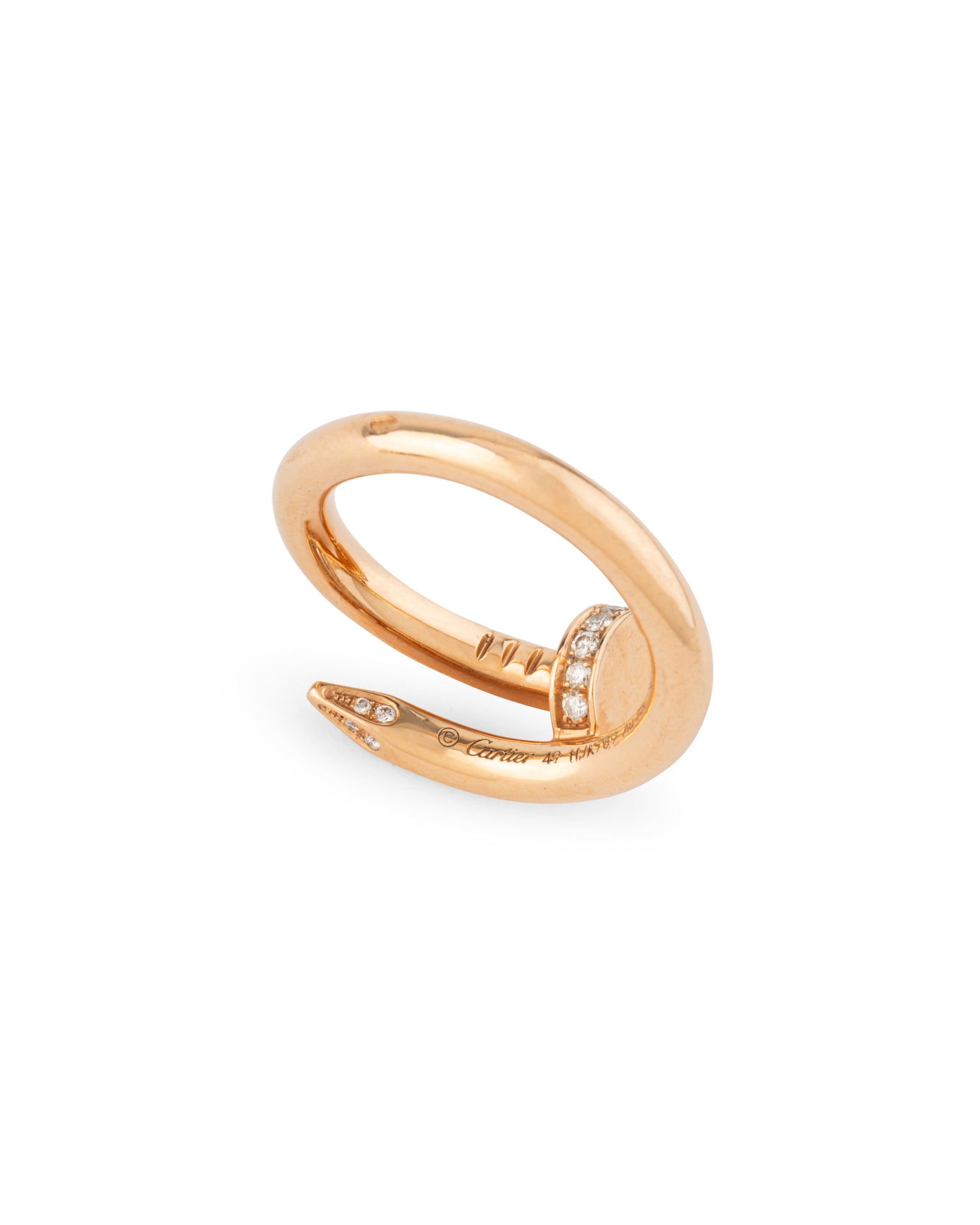 Bague Cartier "Juste un clou" or et Diamants