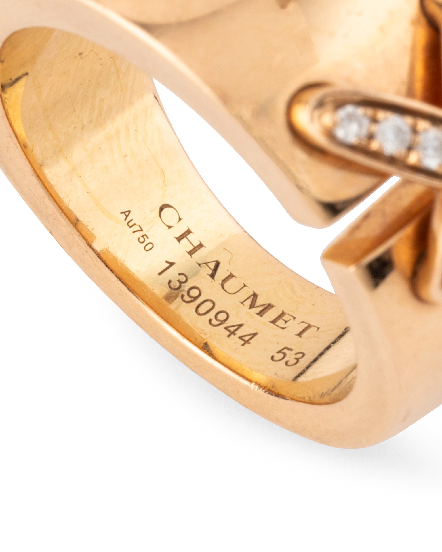 Bague "Liens asymétriques" Chaumet Or jaune Diamants