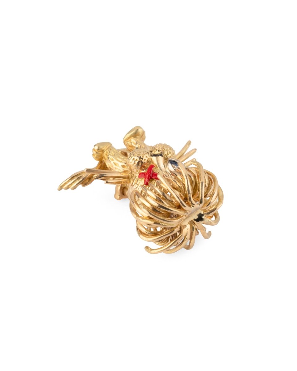 Fred, Broche Vintage Lion Borgne mini - Maison Eloe