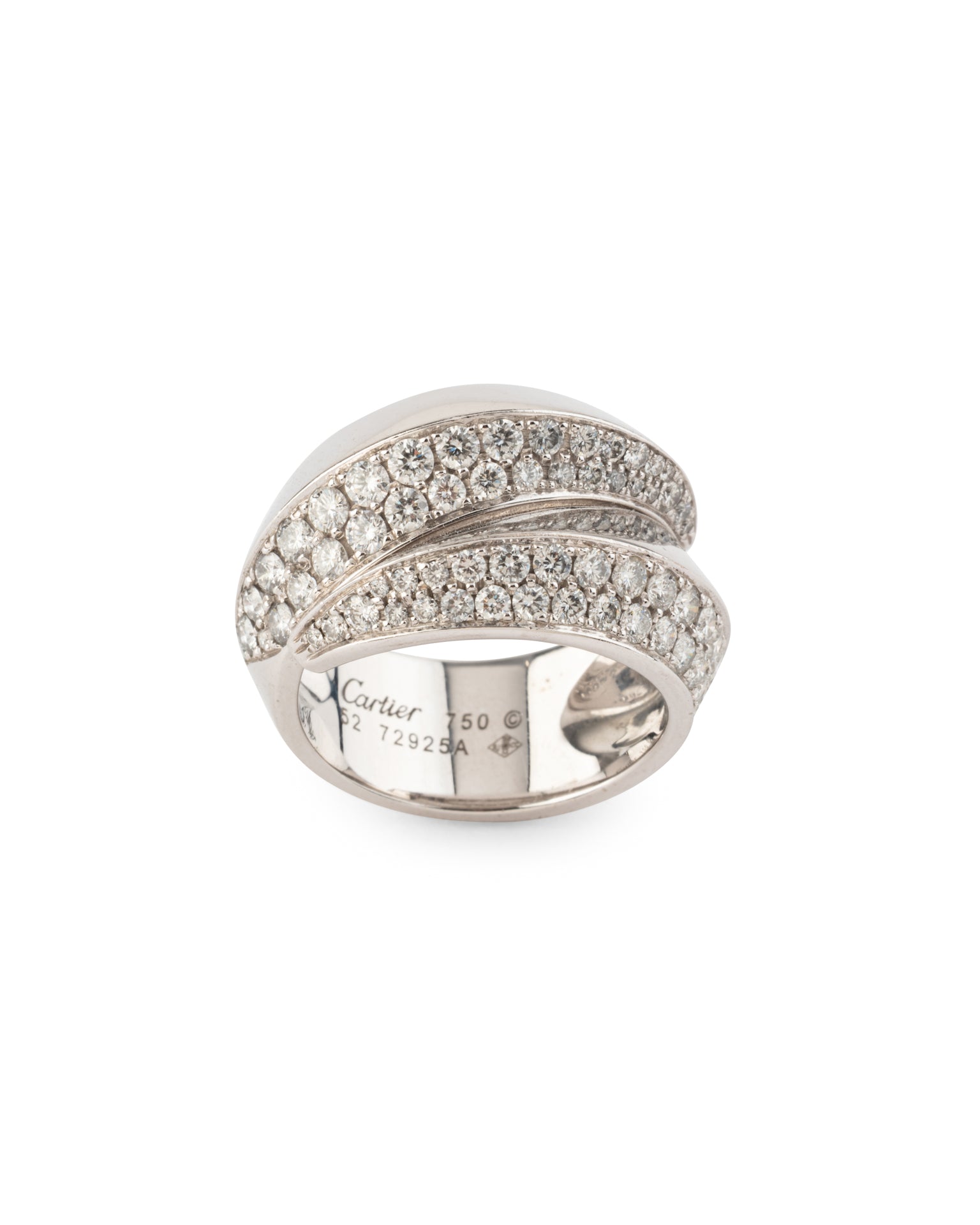 Cartier, "Panther Claw" ring in white gold and diamonds