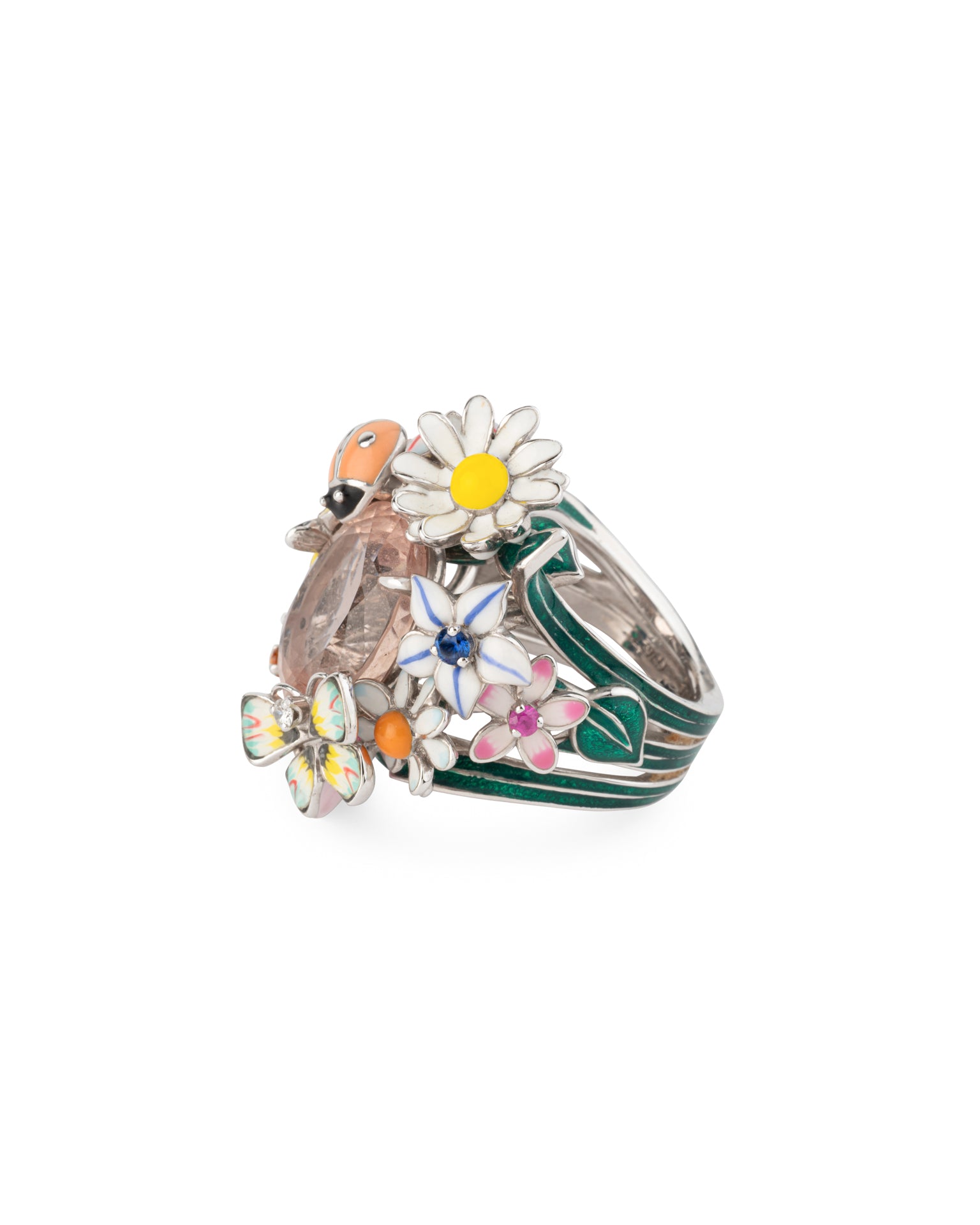 Dior Bague "Diorette" Morganite, Diamants, Or, Email