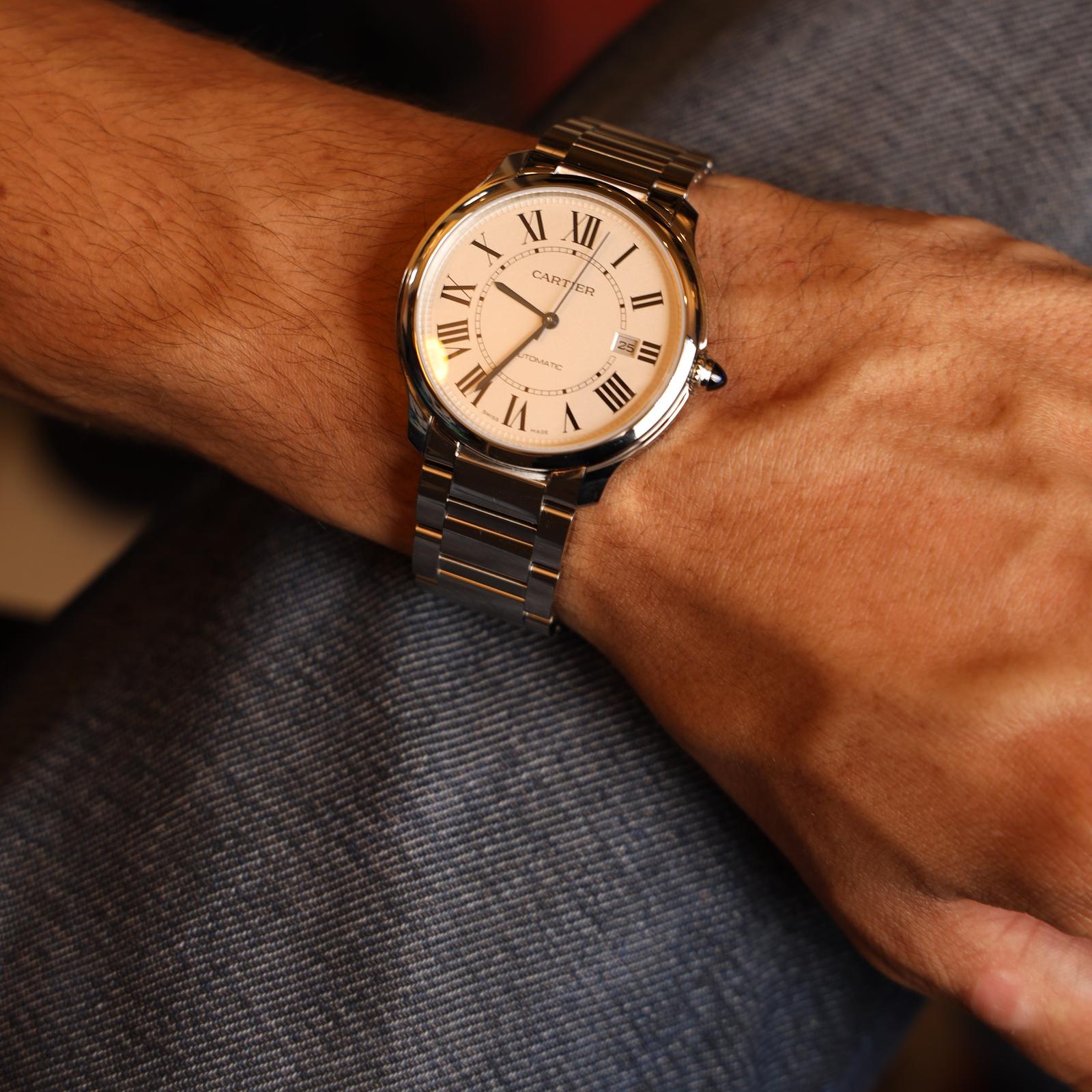 Cartier Must Round Steel Watch