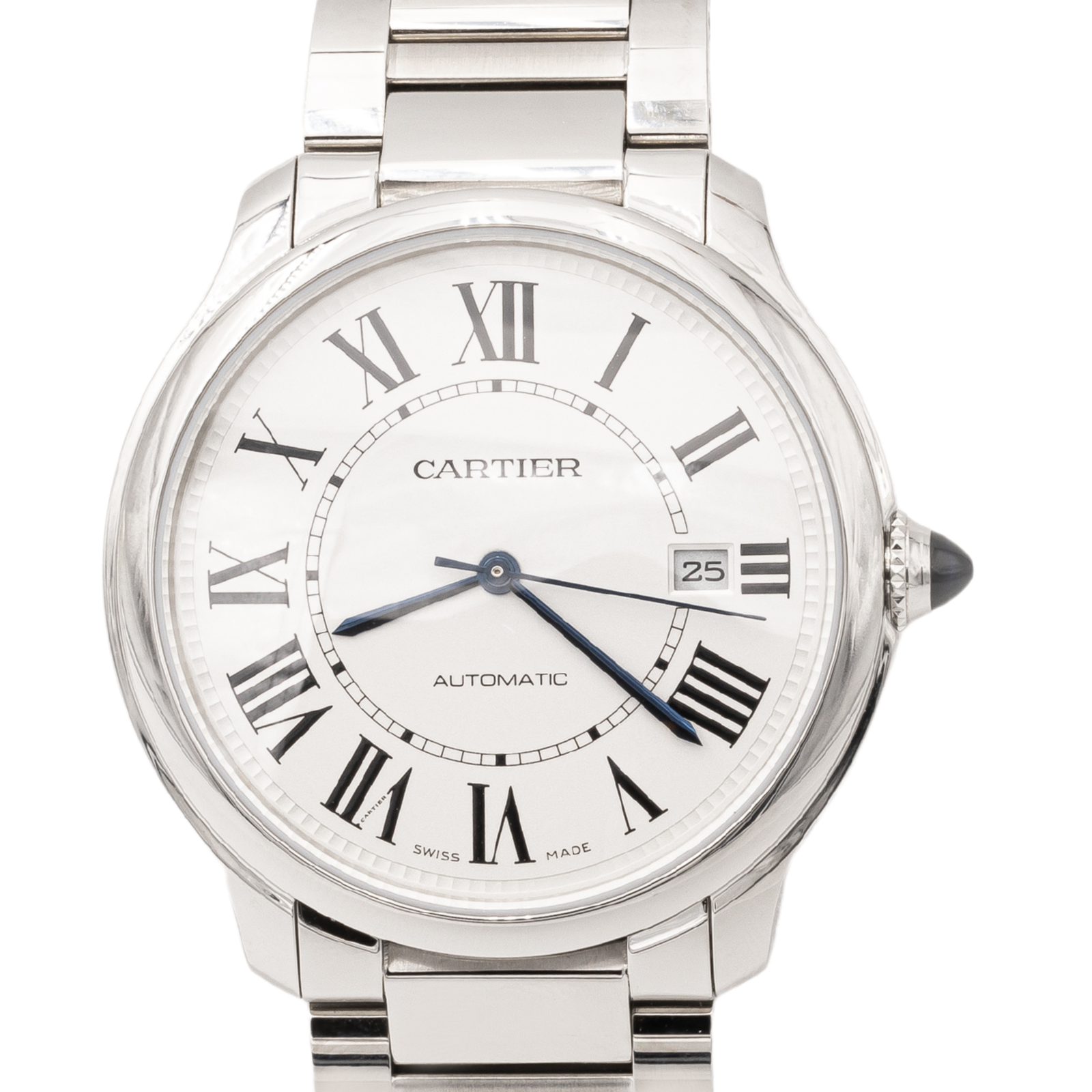 Cartier Must Round Steel Watch