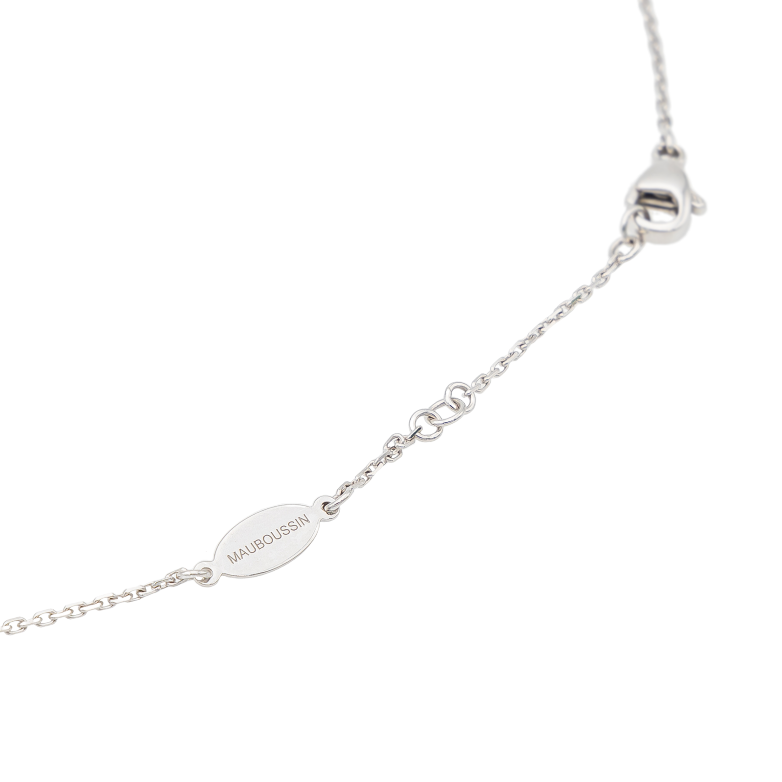 Mauboussin Clover of You Necklace White Gold Mother of Pearl