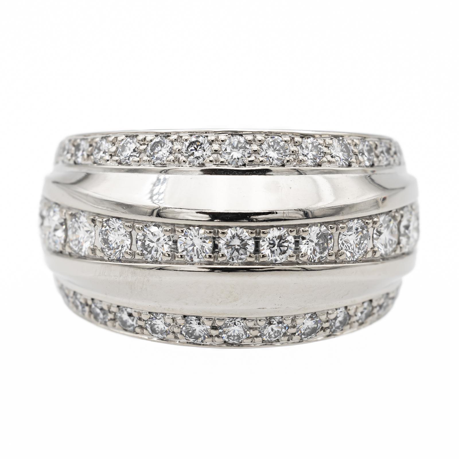 Chopard Bague Bandeau La Strada Or blanc diamant
