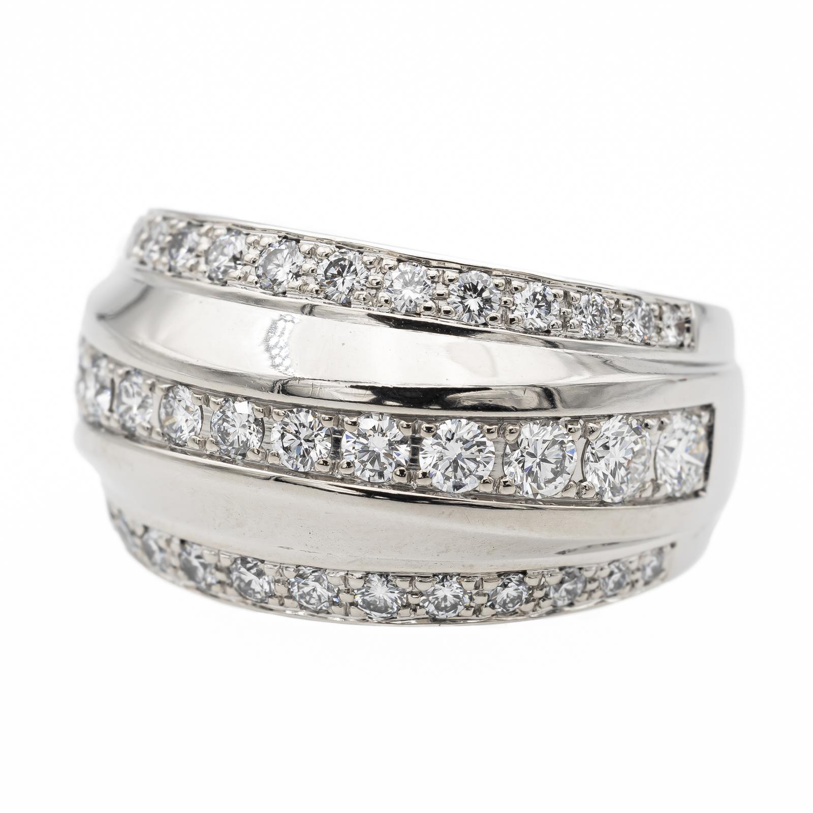 Chopard Bague Bandeau La Strada Or blanc diamant