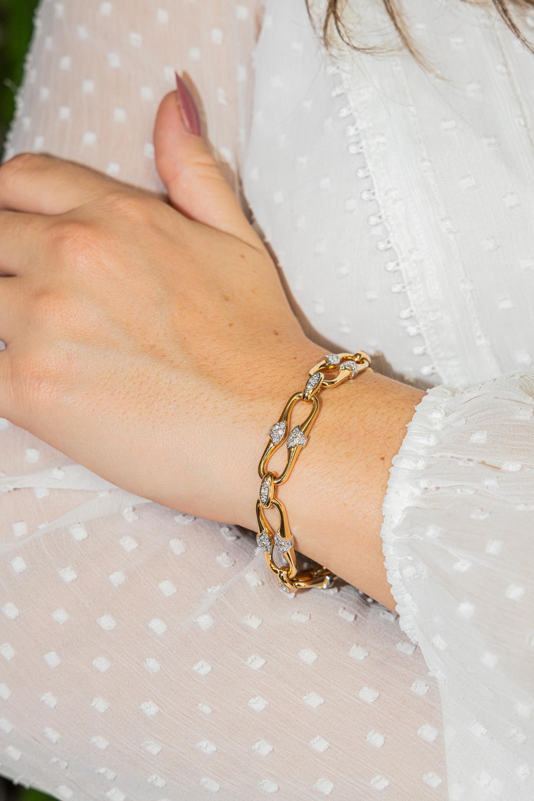 Mauboussin Bracelet  Or jaune, Or blanc Diamant