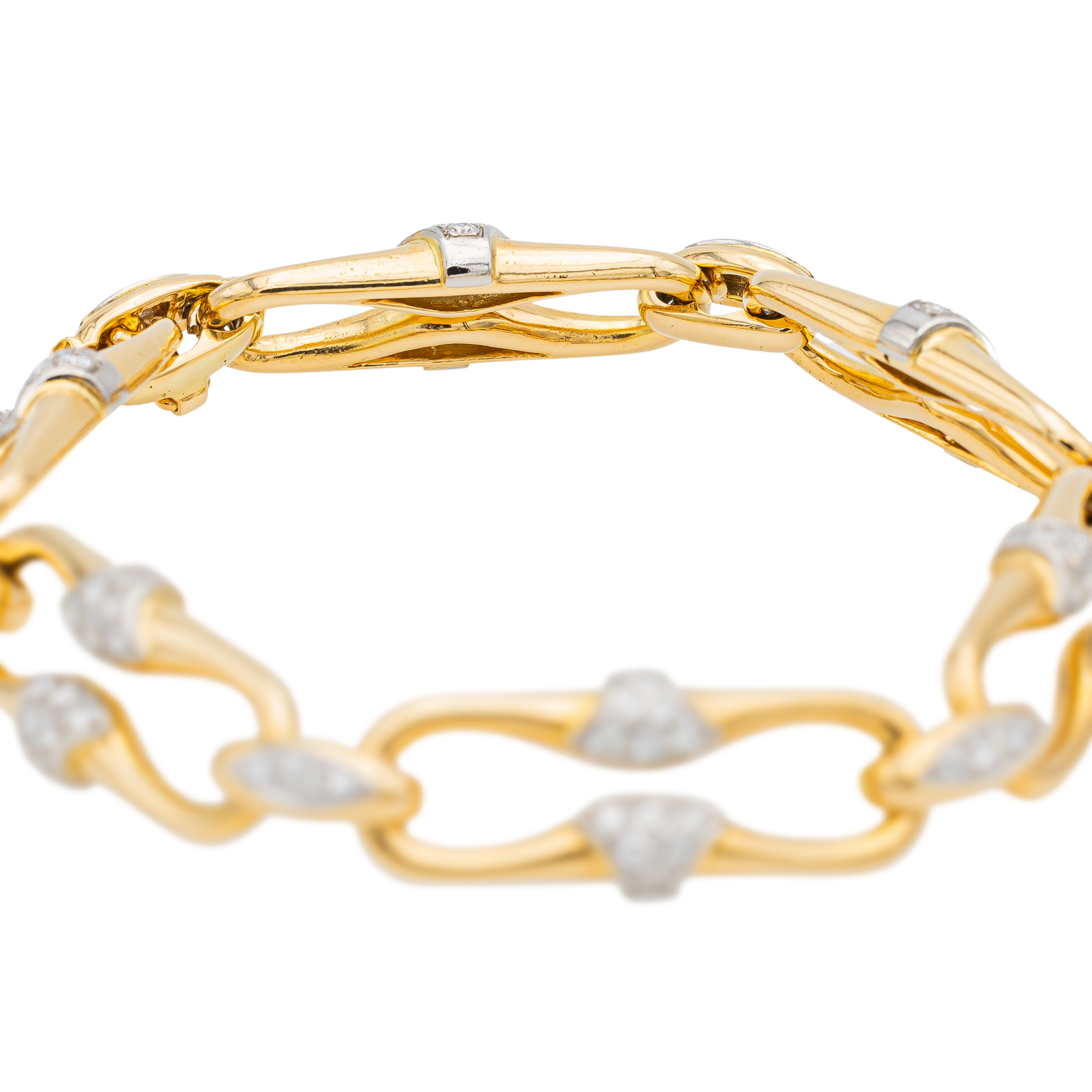 Mauboussin Bracelet Yellow Gold, White Gold Diamond