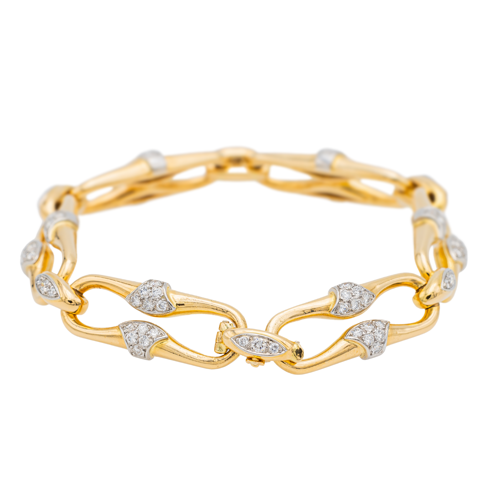 Mauboussin Bracelet Yellow Gold, White Gold Diamond