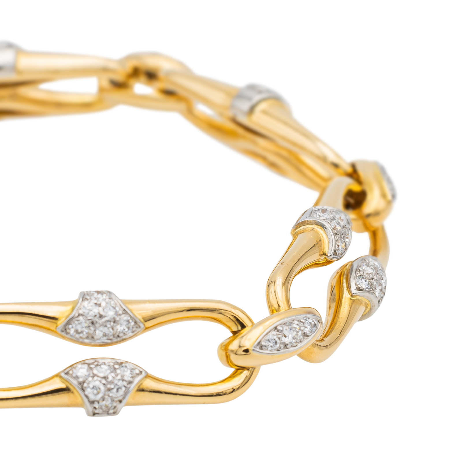 Mauboussin Bracelet Yellow Gold, White Gold Diamond