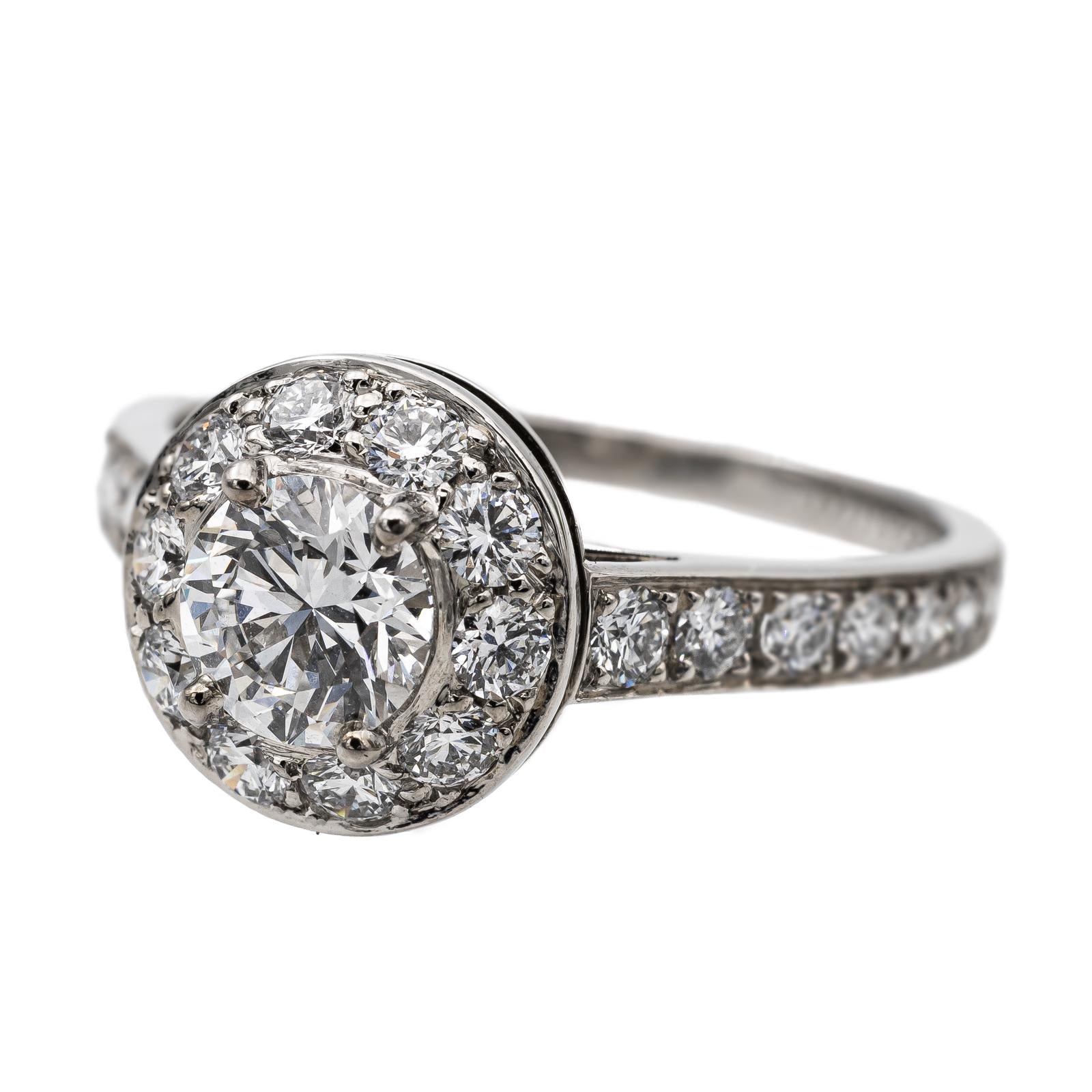 Van Cleef & Arpels Platinum Diamond Solitaire Ring
