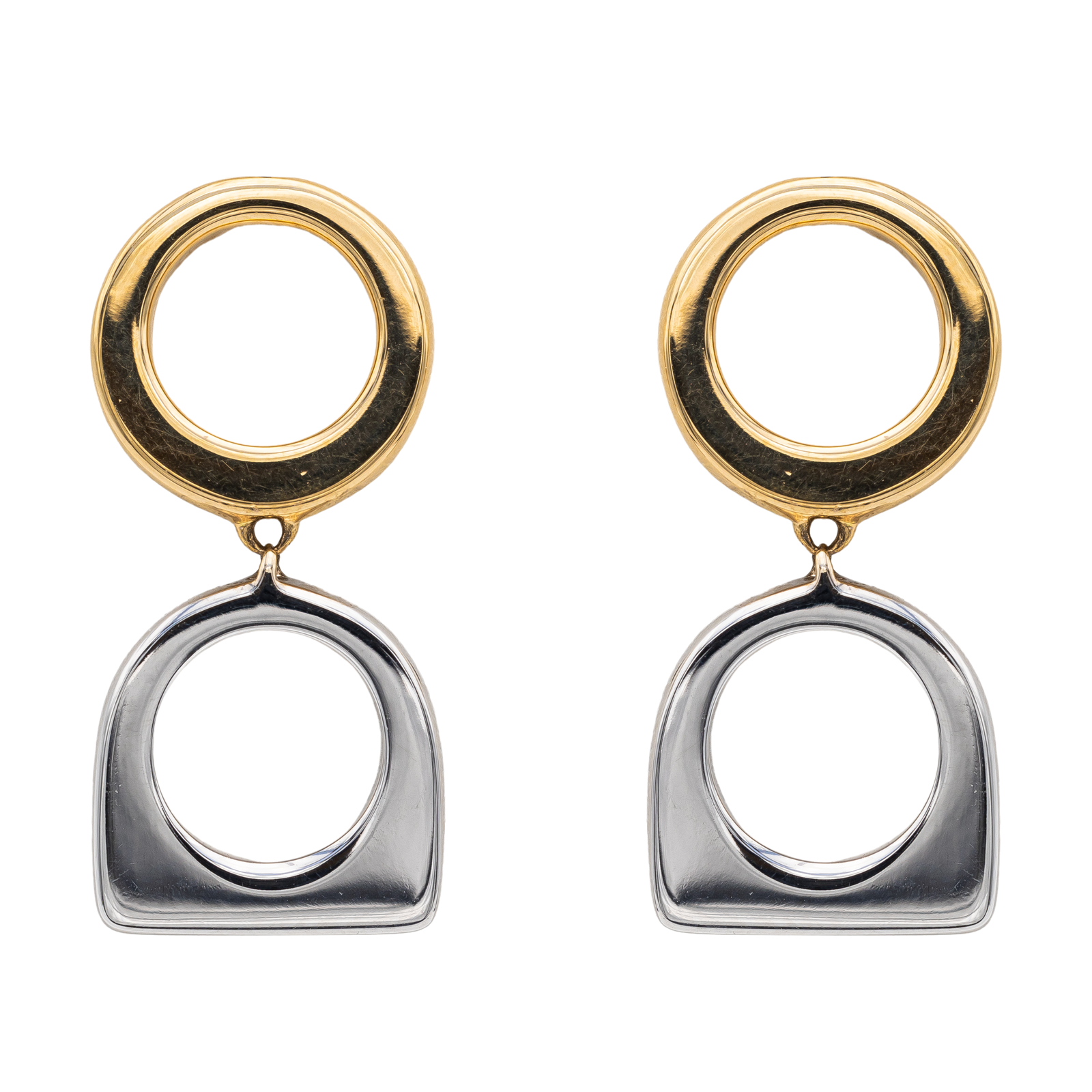 Fred Boucles d'oreilles Bicolore Success Or jaune, Or blanc