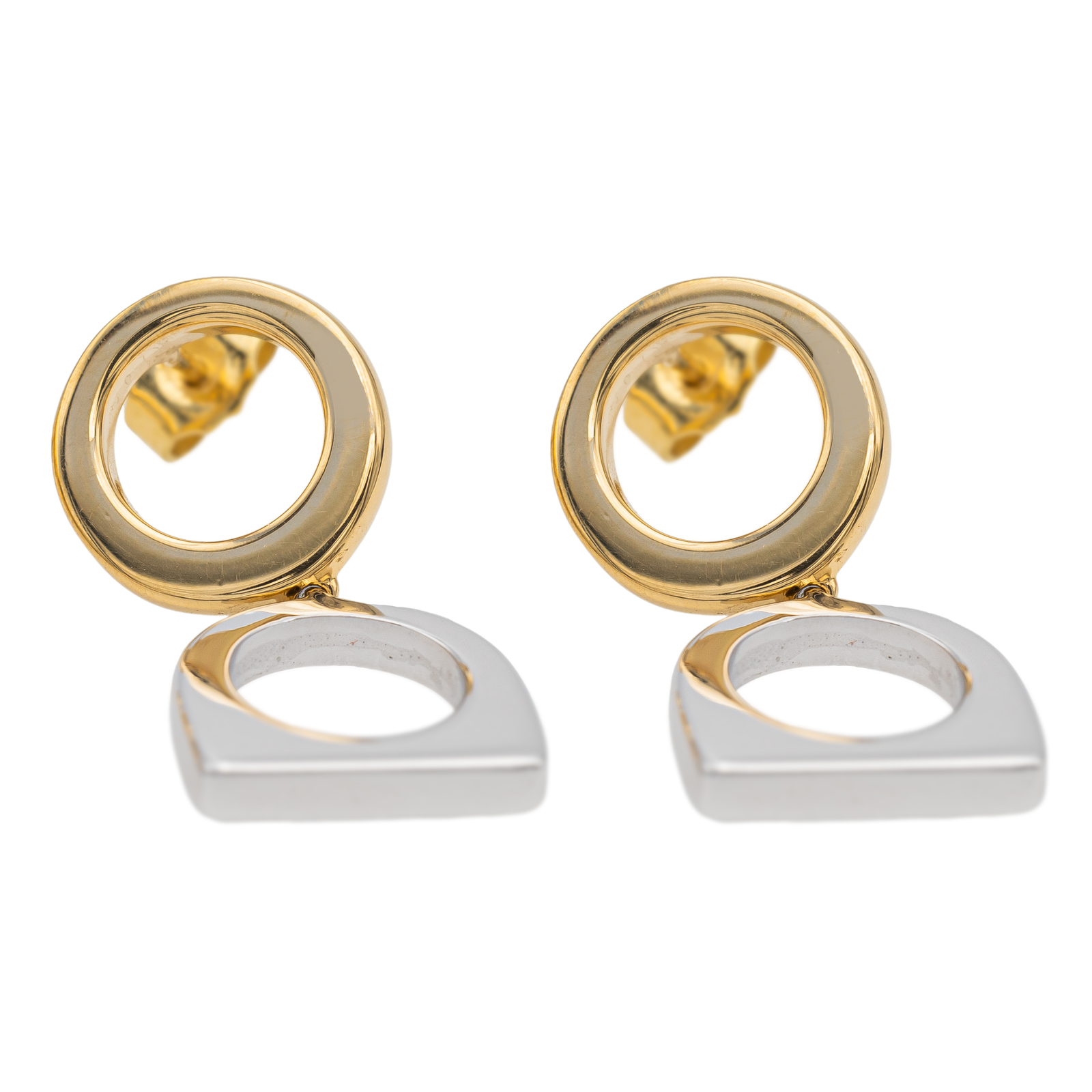 Fred Boucles d'oreilles Bicolore Success Or jaune, Or blanc